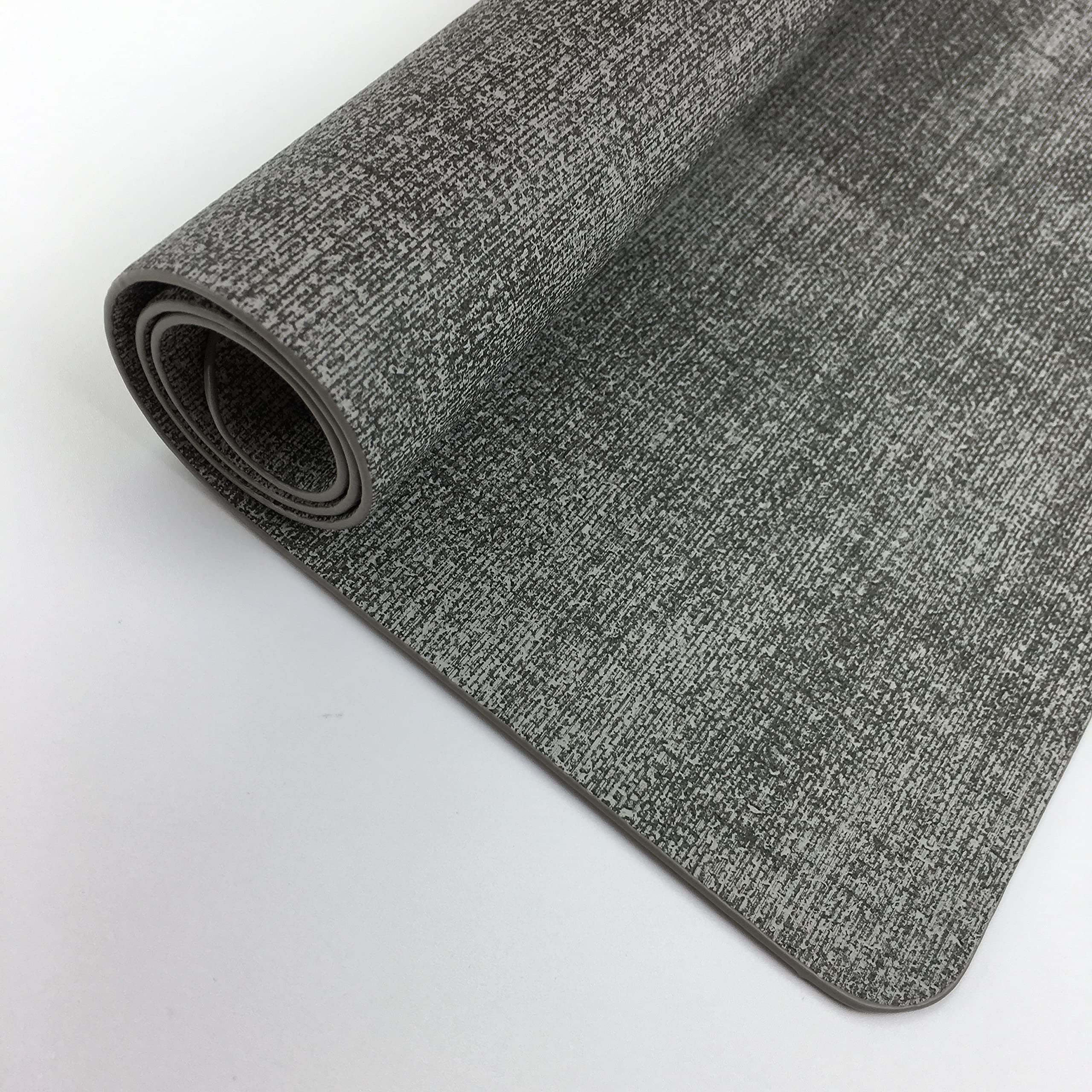 Wazaigur Waterproof Easy To Clean Non-Slip Heat Resistant Thick Faux Leather Placemats For Dining Table Set Of 8,Light Grey