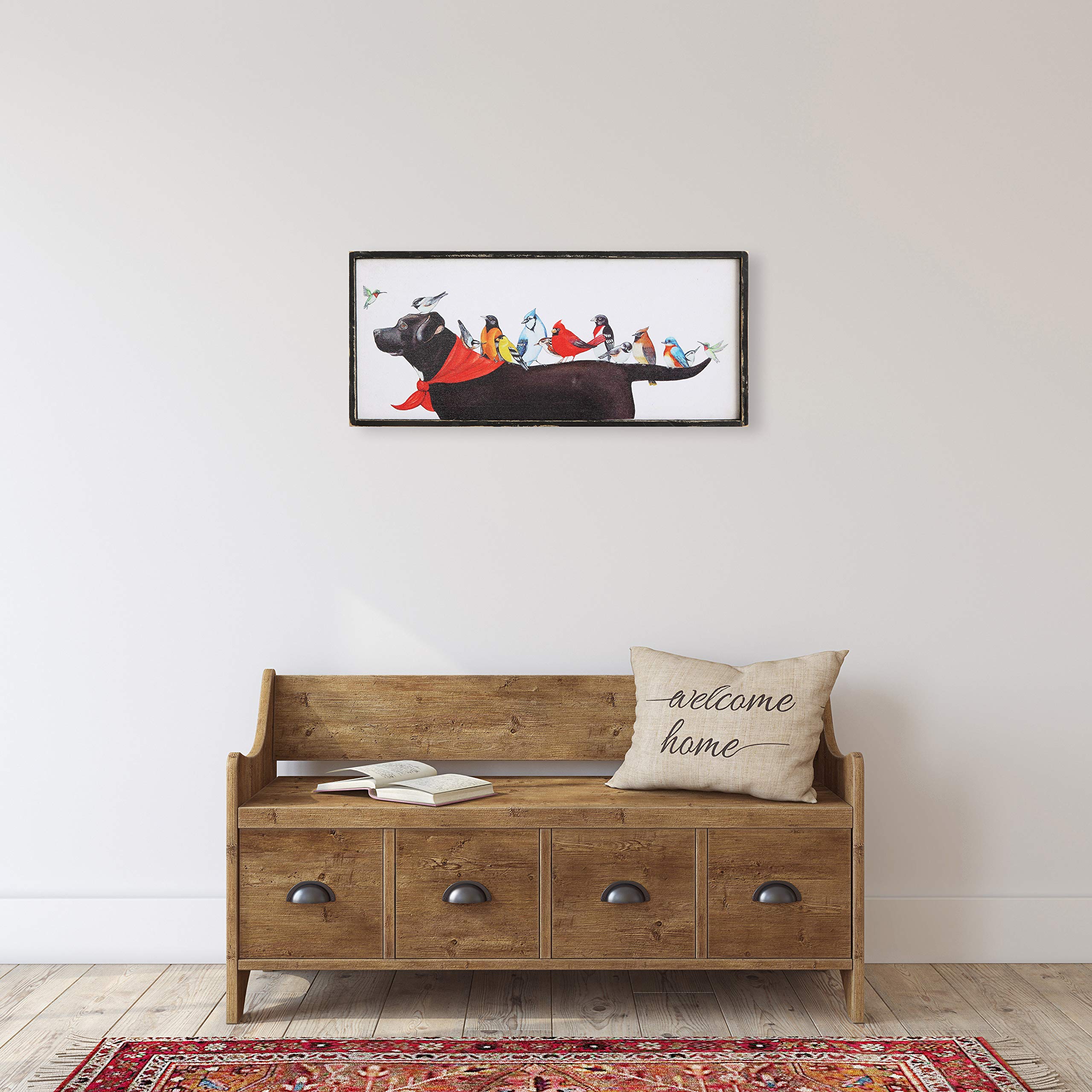 Birds & Dog Framed Wall D?cor