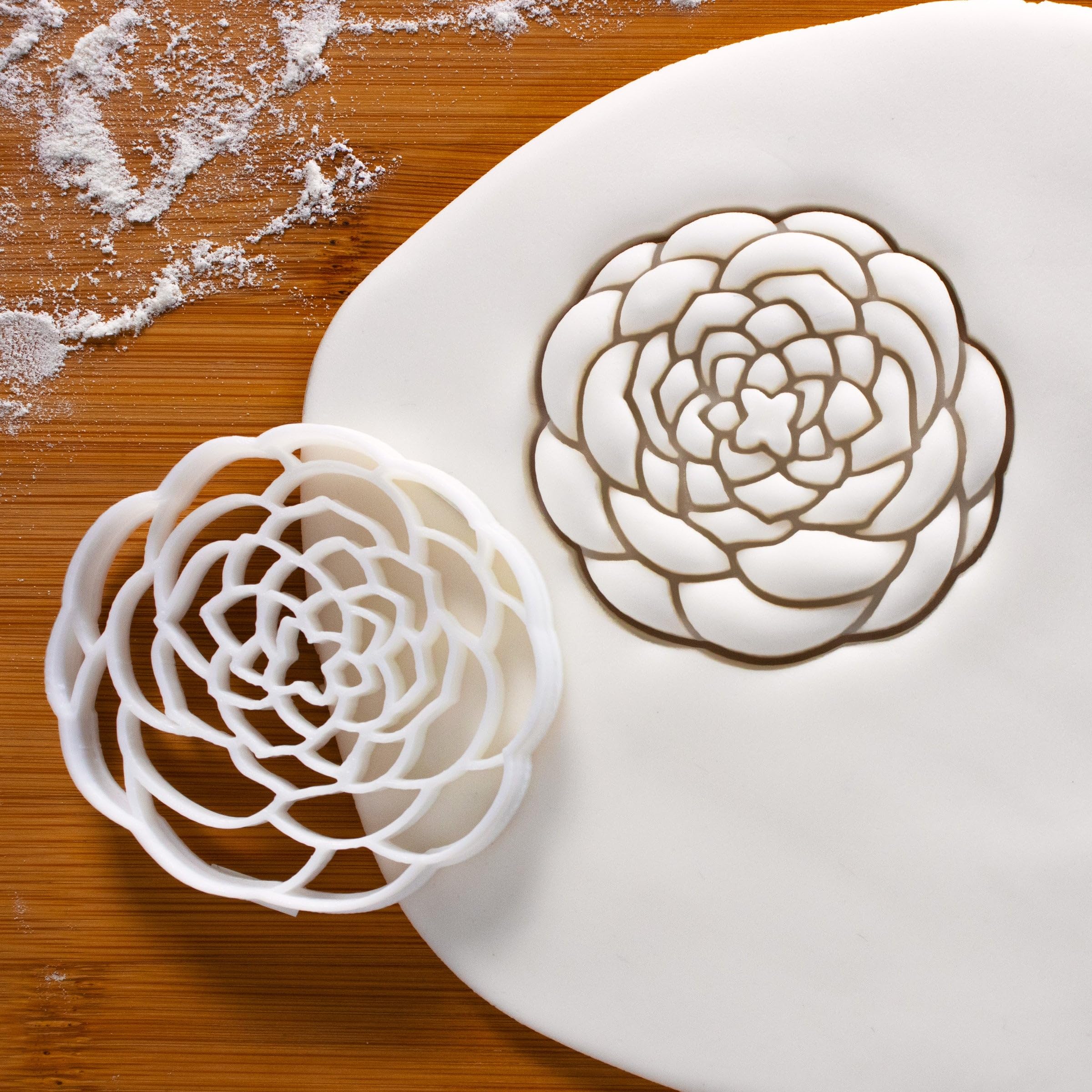 Camellia Flower (Complex) Cookie Cutter, 1 Piece - Bakerlogy