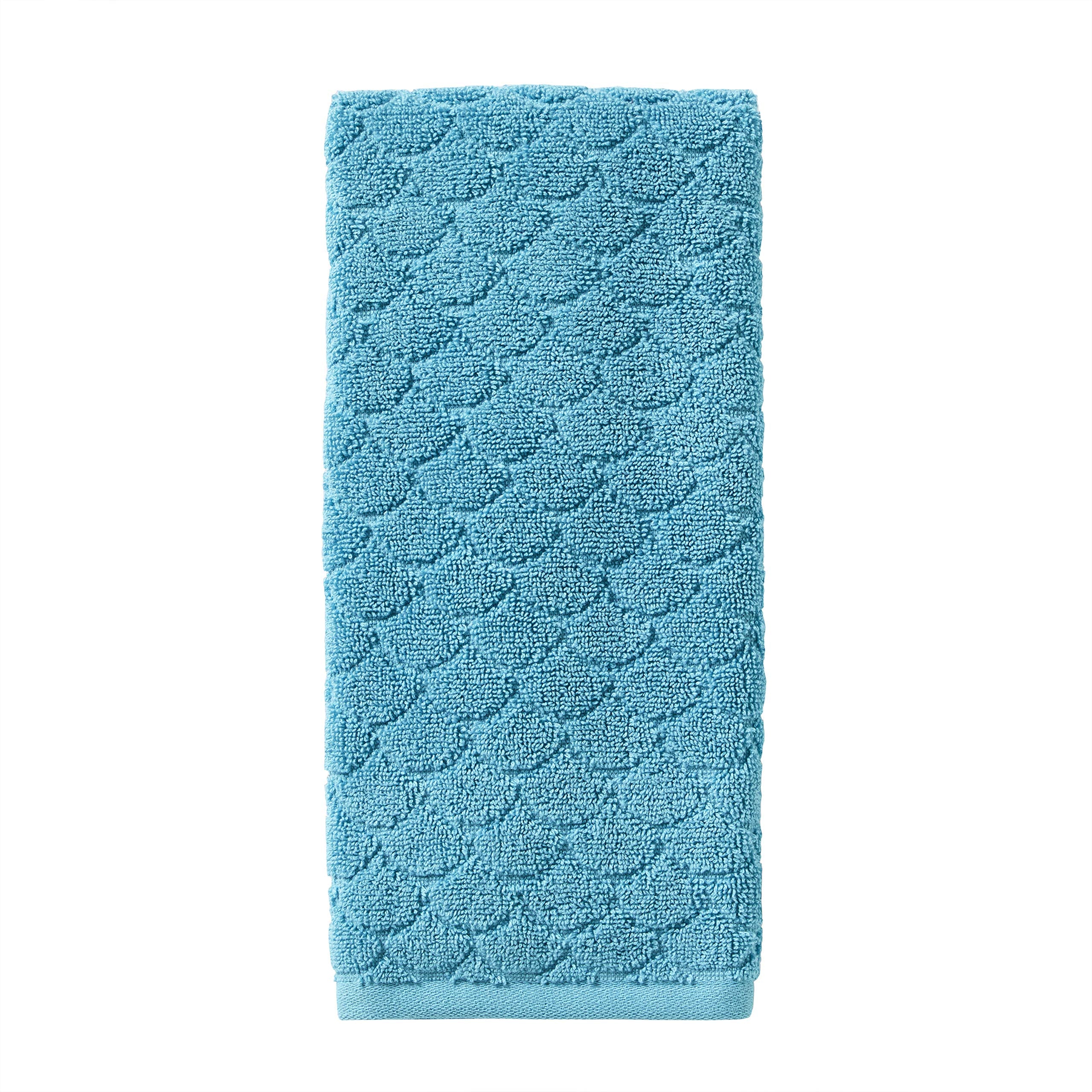 Skl Home Ocean Watercolor Scales Hand Towel, Blue (2-Pack)