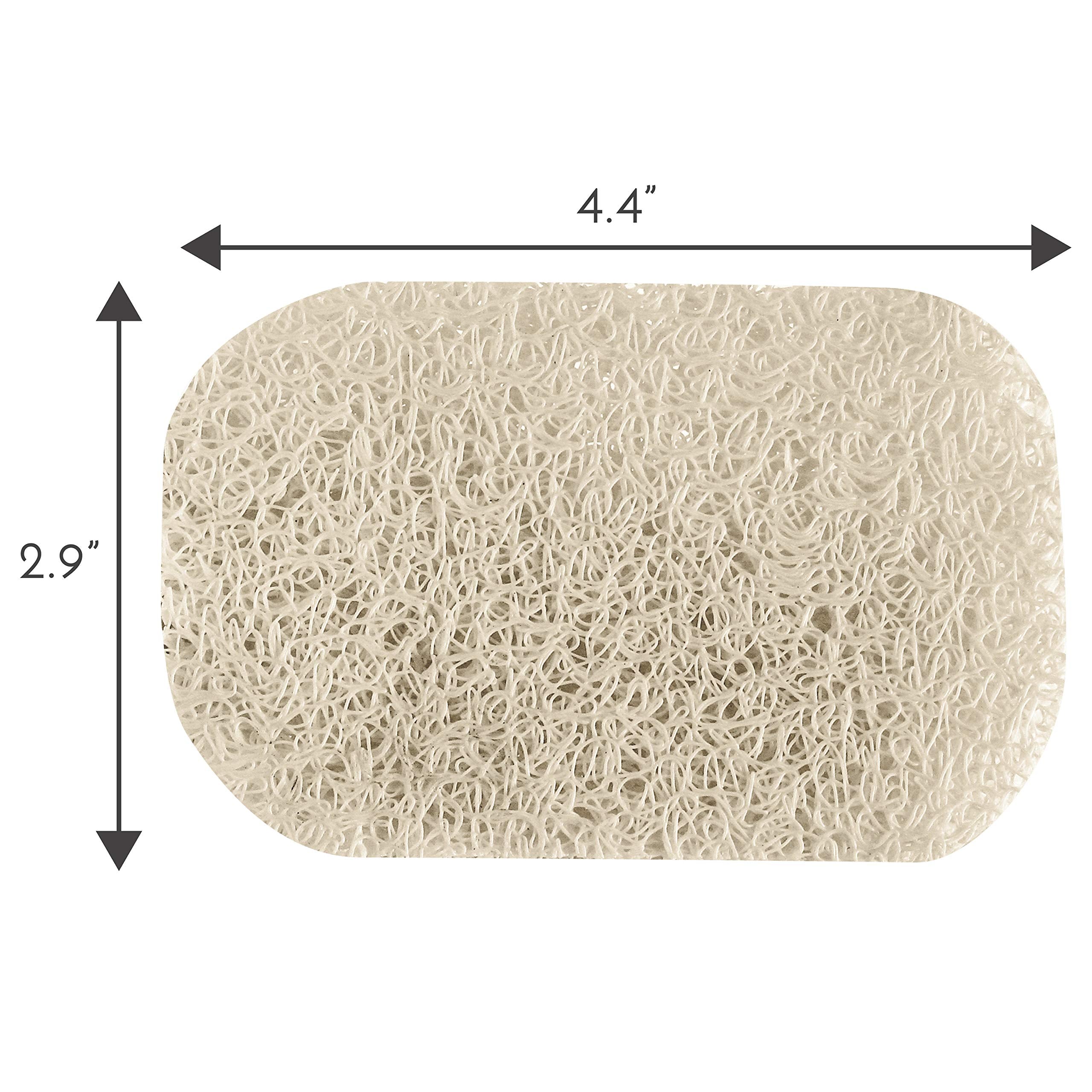 S&T INC. BPA-Free Soap Savers for Kitchen and Bathroom  4 Pack  Cream