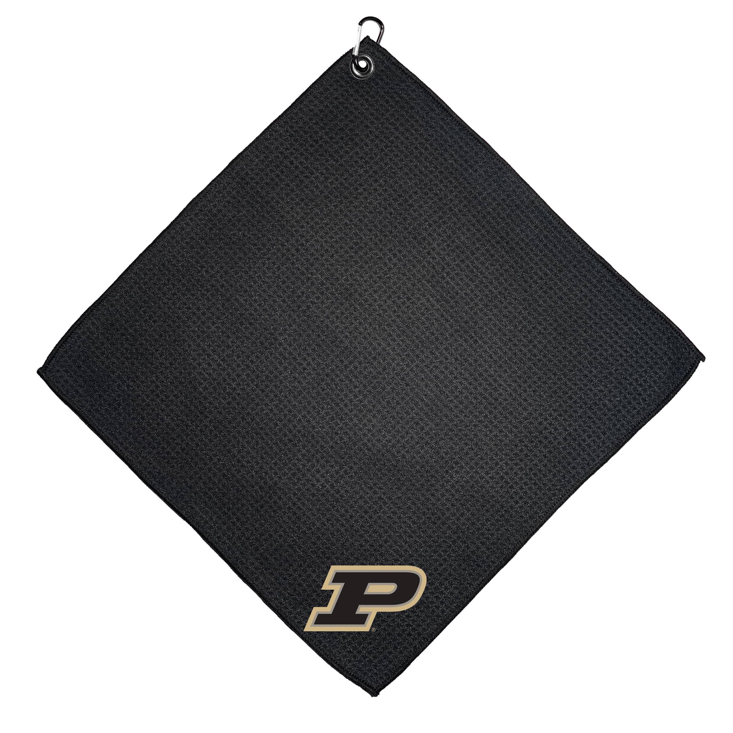 Team Golf NCAA Purdue Boilermakers Microfiber Golf Towel, 15x15 (Multicolor)