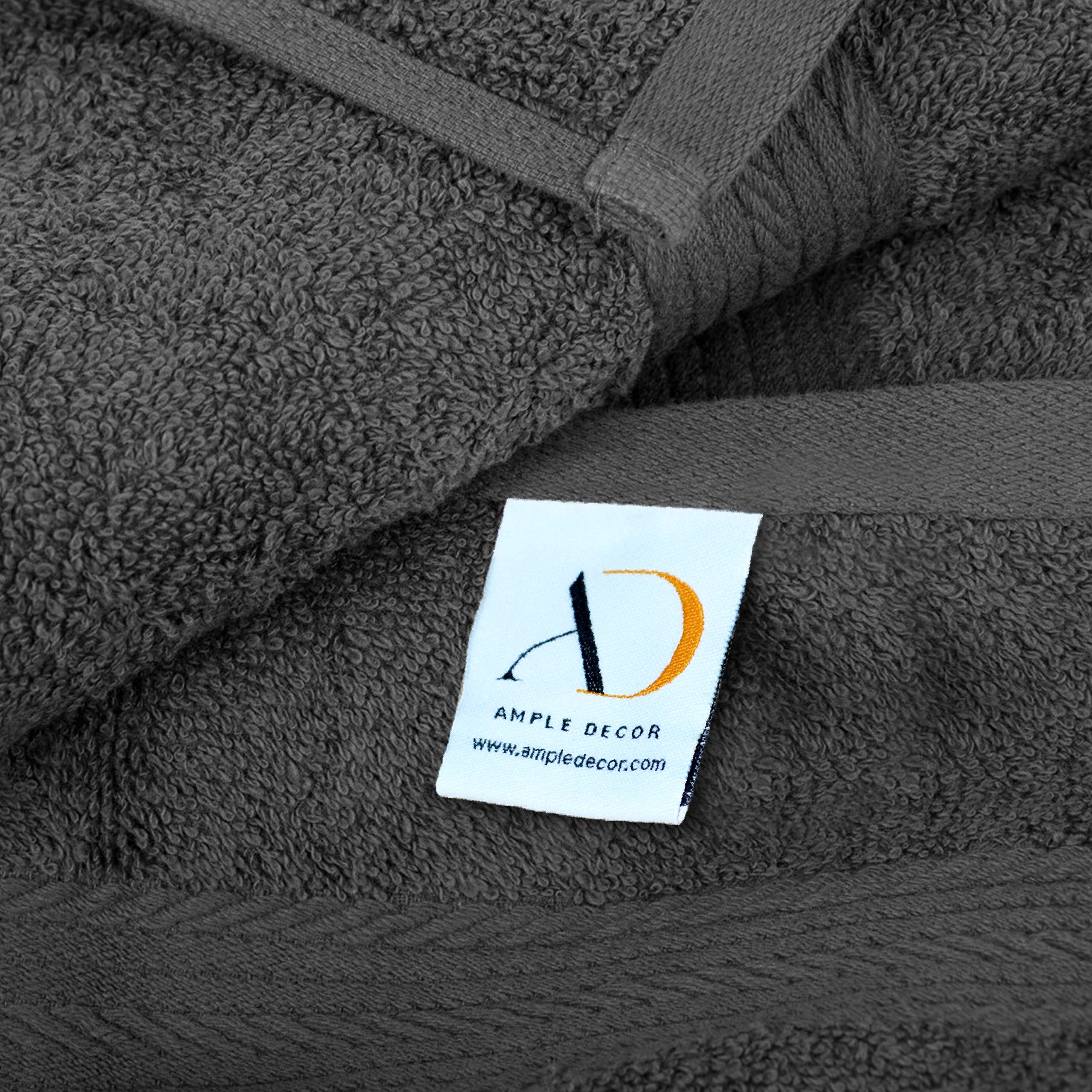 Ample Decor Wash Cloths Pack Of 50 12 X 12 Inch 100% Cotton 600 Gsm, Oeko Tex Certified Soft Absorbent, Machine Washable Face To