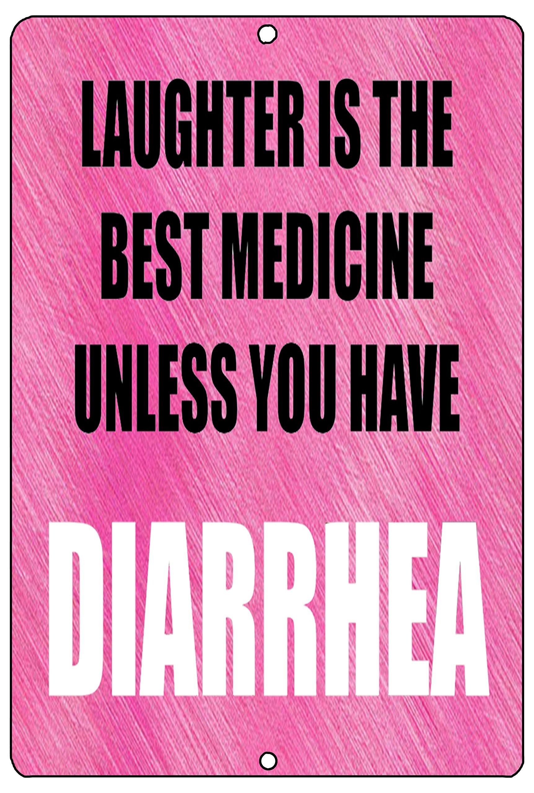 Rogue River Tactical Funny RN Nurse CNA Nursing Metal Tin Sign Wall Decor Bar Laughter Is The Best Medicine