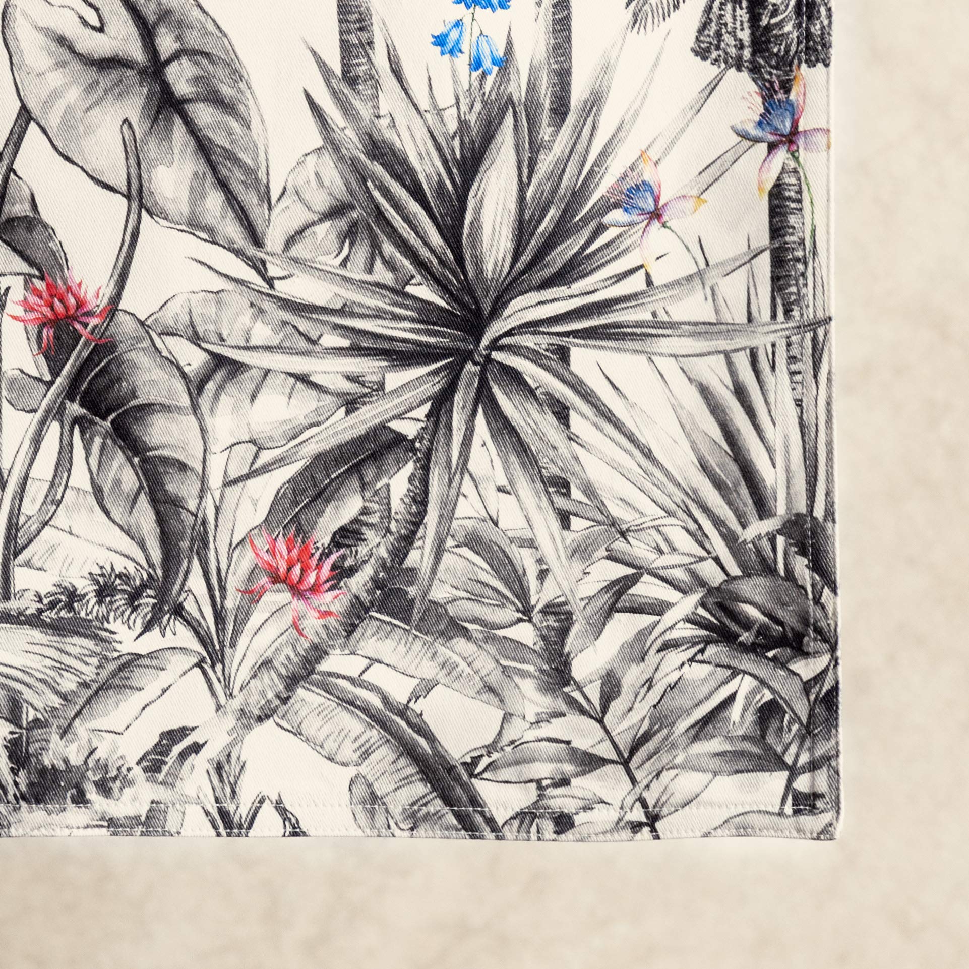Maison D' Hermine Tablerunners 100% Cotton Decorative Tablerunner Table Cover, Holiday, Dinner, Wedding & Dining, Amazonia (Doub