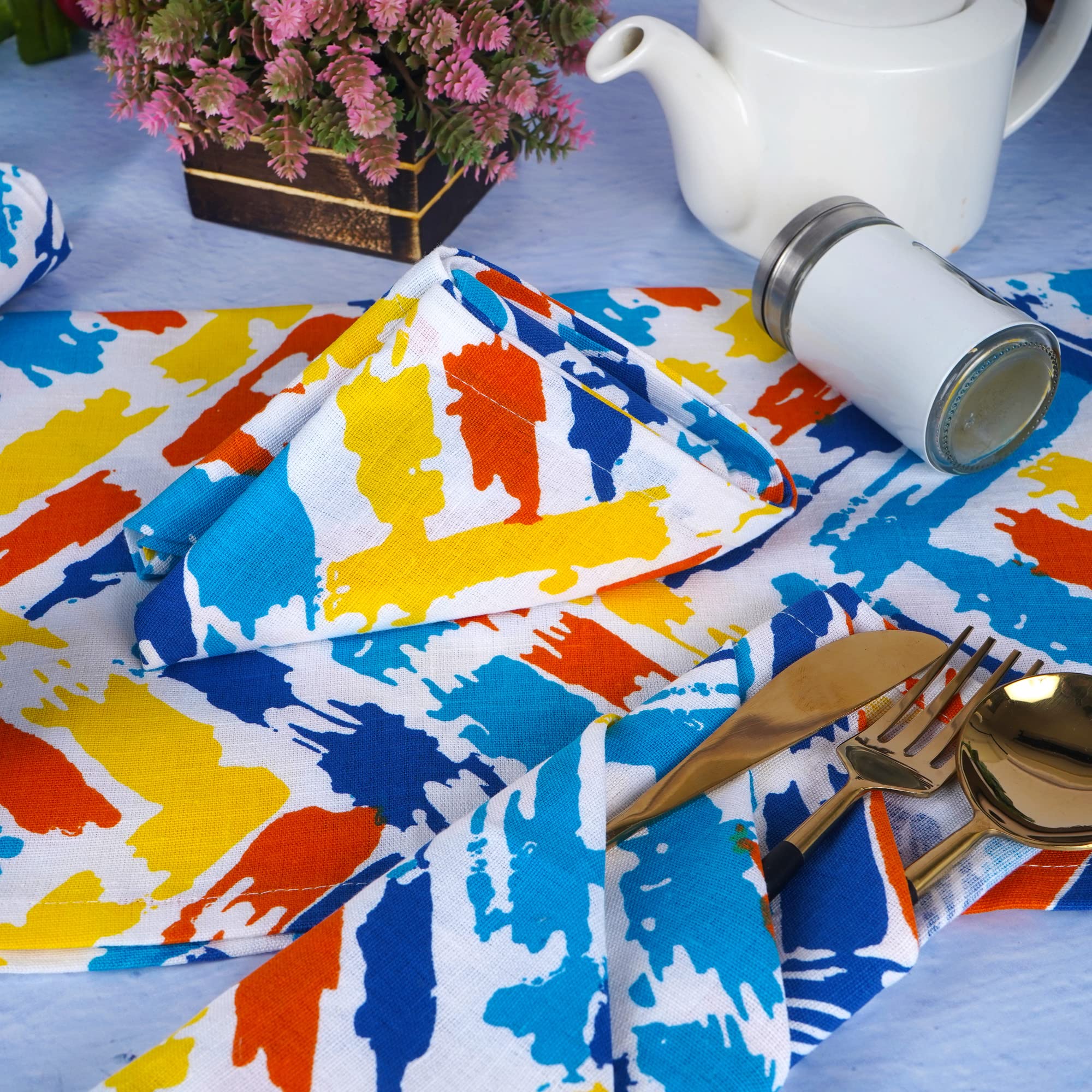 Cloth Napkins Set Of 12, Cotton/Linen Blend 20X20 Inches Napkins Cloth Washable, Table Napkins Cloth Perfect For Thanksgiving, W