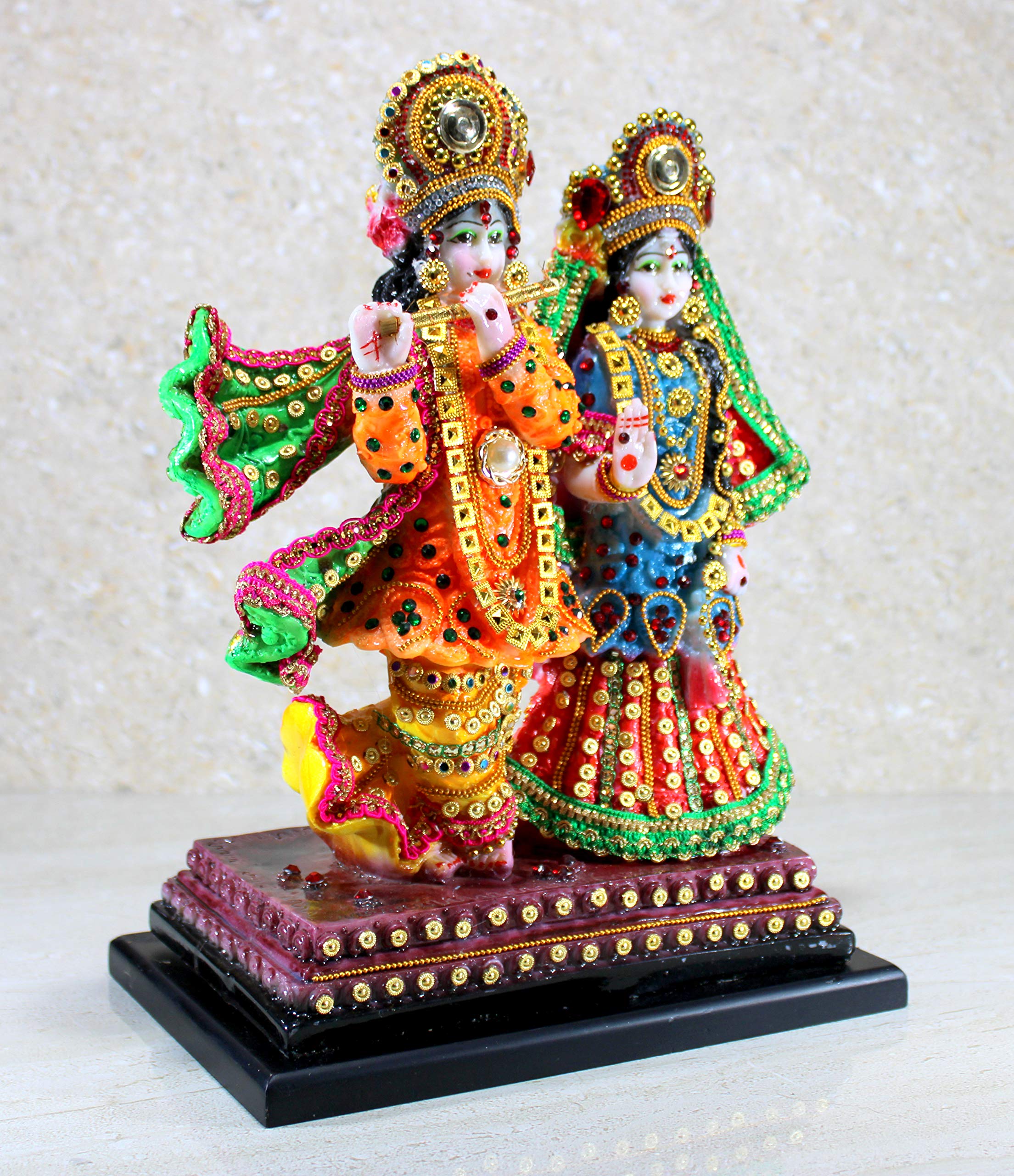 ESPLANADE - Radha Krishna Kishan Murti Idol Statue Sculpture - Resin (Radha Krishna Standing)