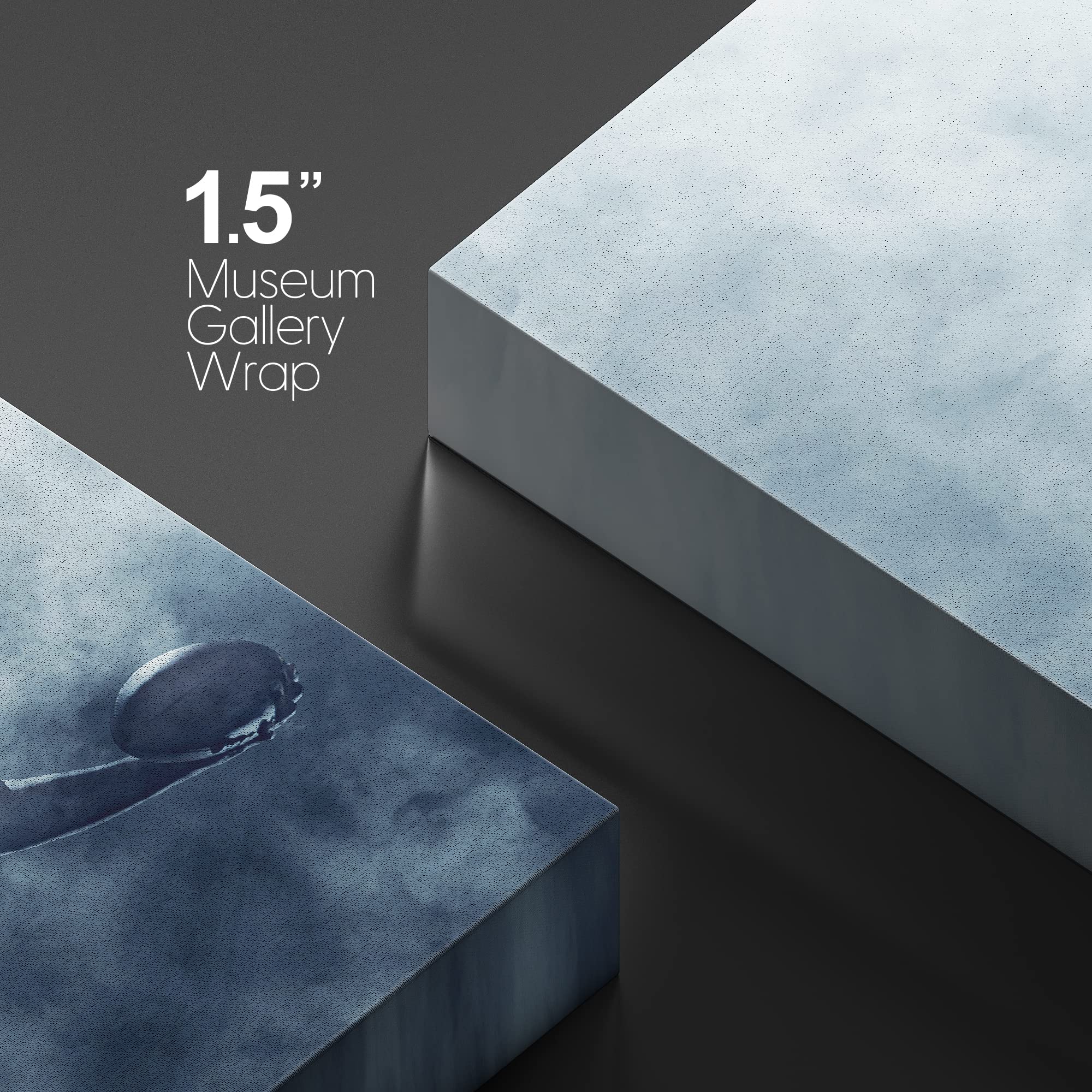 Wall26 Canvas Print Wall Art Dark Light & Shadow Mist Football Player Tackle Athletes Sports & Fitness Photography Realism Decor