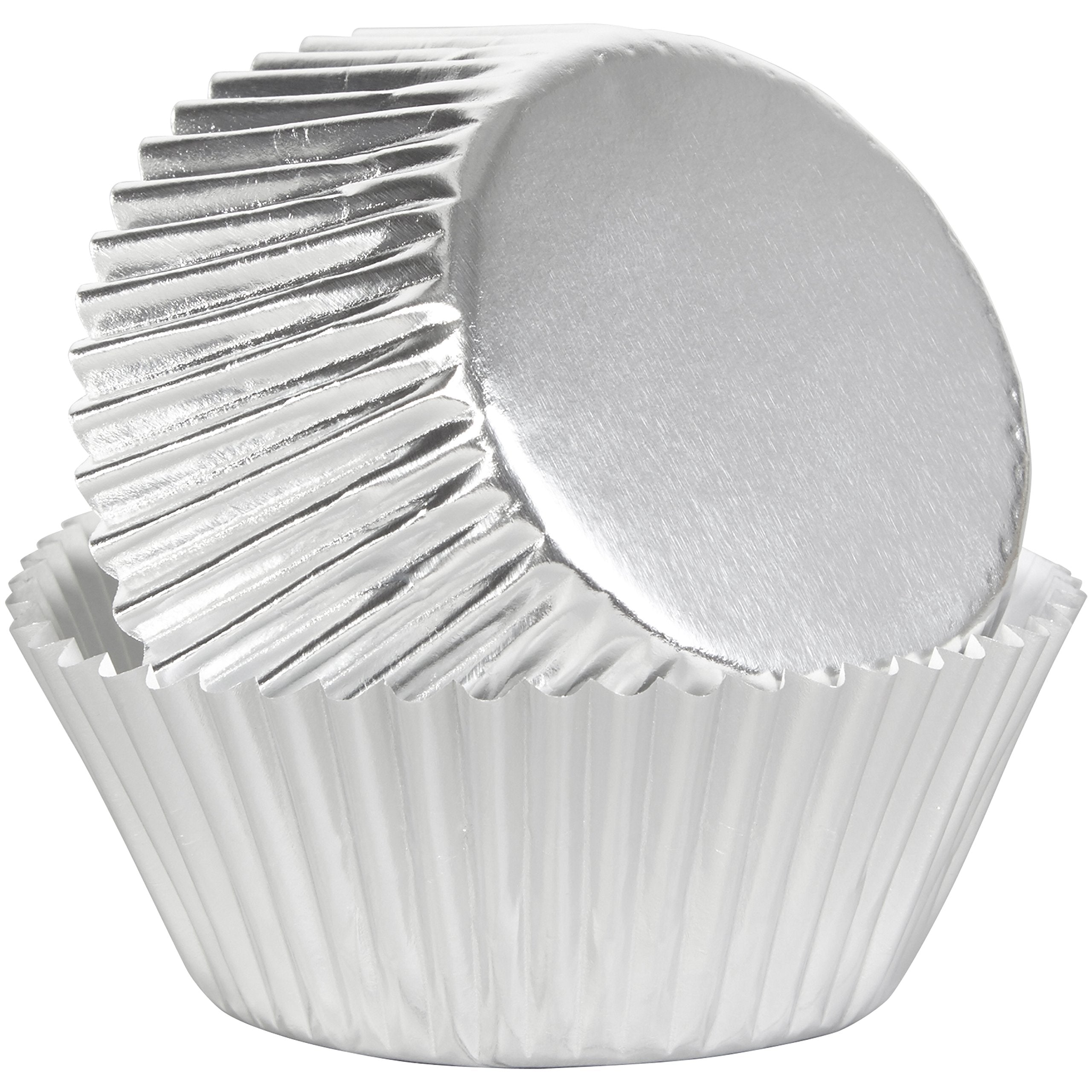 Wilton Cake 415-207 Bakecups Silver Foil 24Ct, 2 Inches