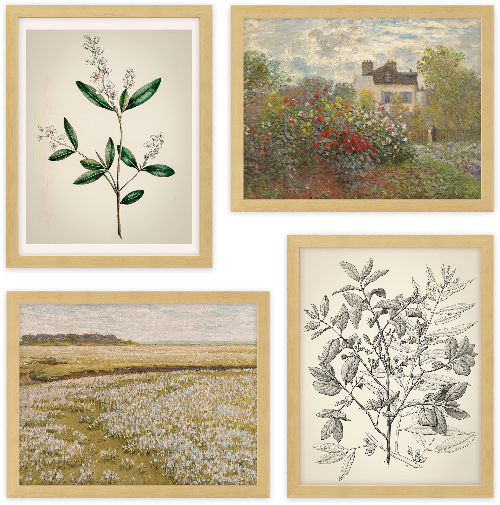 Signwin Framed Poster Bathroom Decor 8''X10''X 4 Natural, Wall Art Room Decor Multicolor For Living Room, Bedroom, Office Autumn