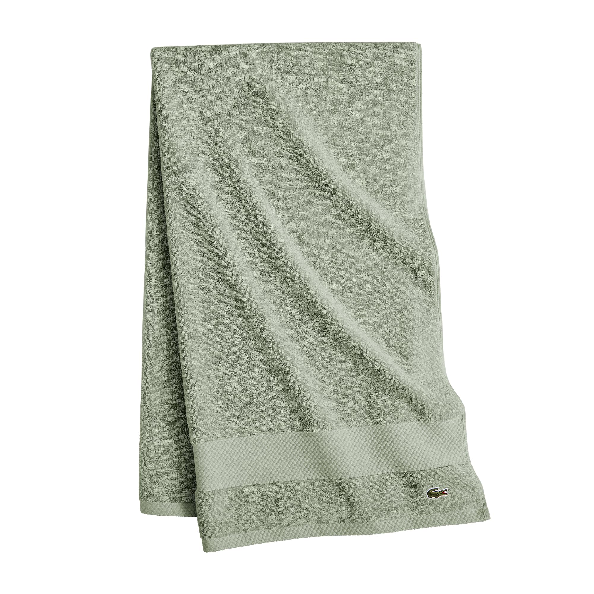 Lacoste Heritage Supima Cotton Bath Towel, Aloe, 30'' X 54''
