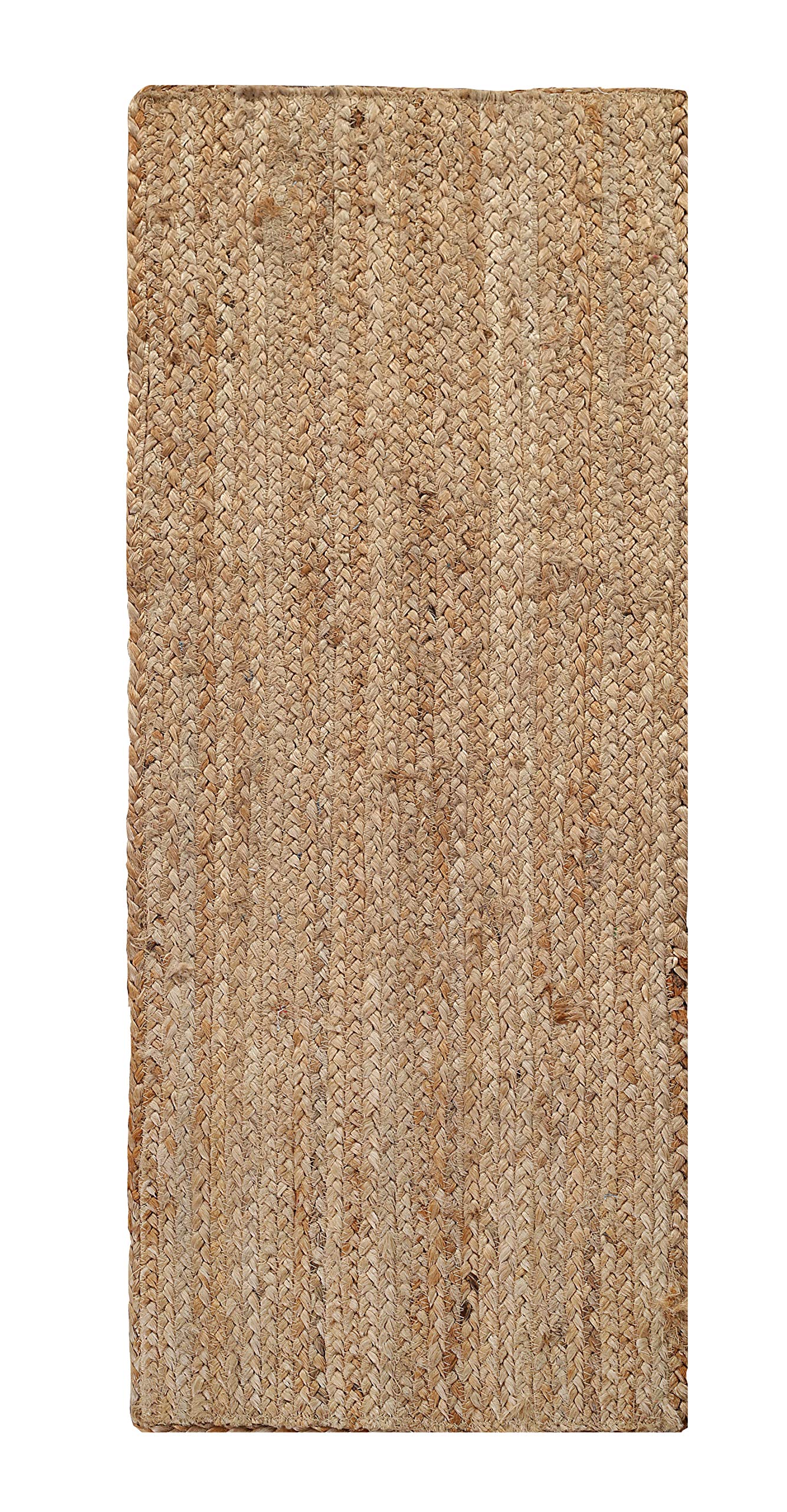 Ramanta Home Jute Burlap Braided Table Runner, Reversible, 13x36 Inches, Natural Farmhouse Decor