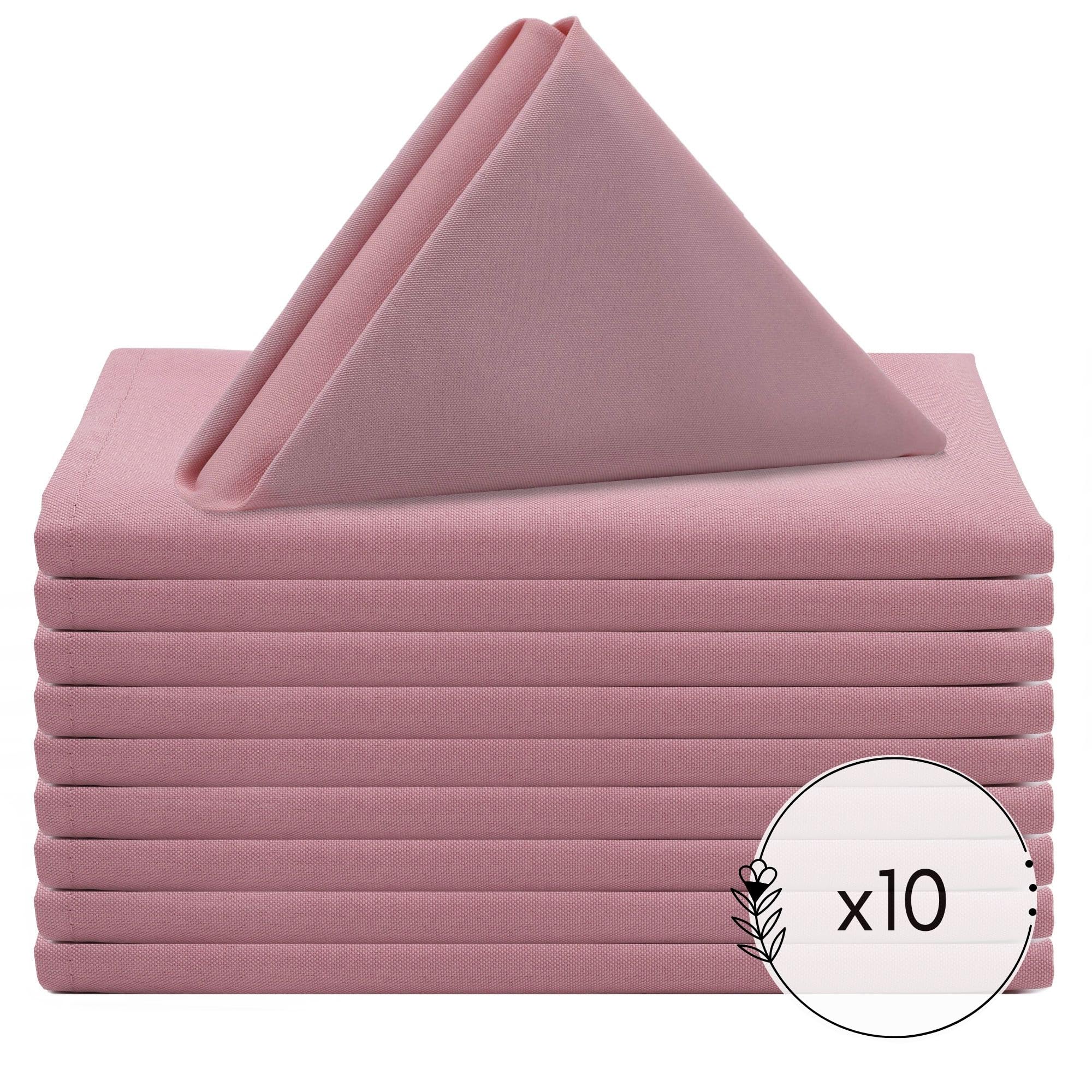 Your Chair Covers - 20 Inch Square Premium Polyester Cloth Napkins. Oversized, Double Folded And Hemmed Napkins For Restaurant,