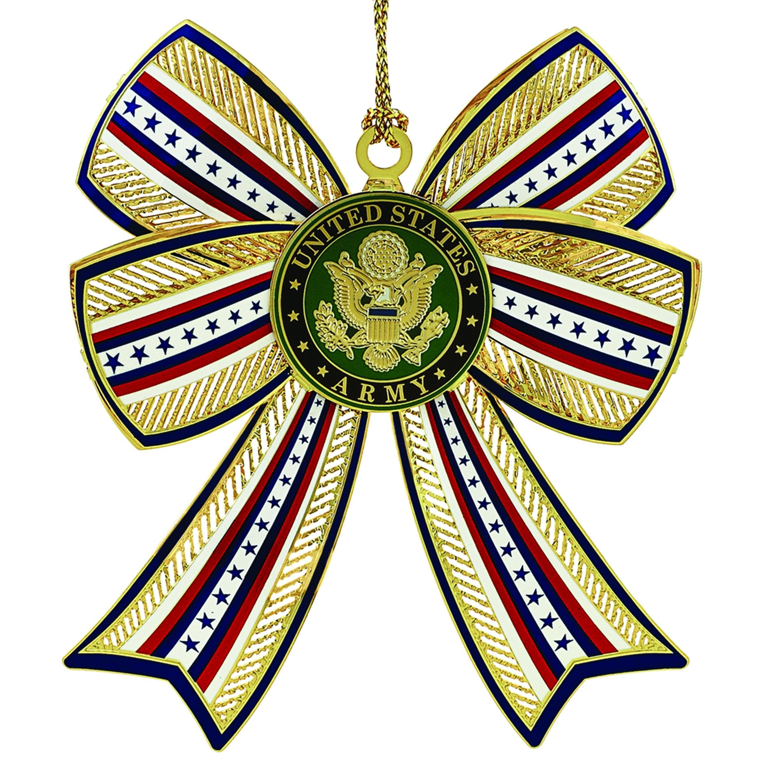 ChemArt Army 3D Bow Ornament