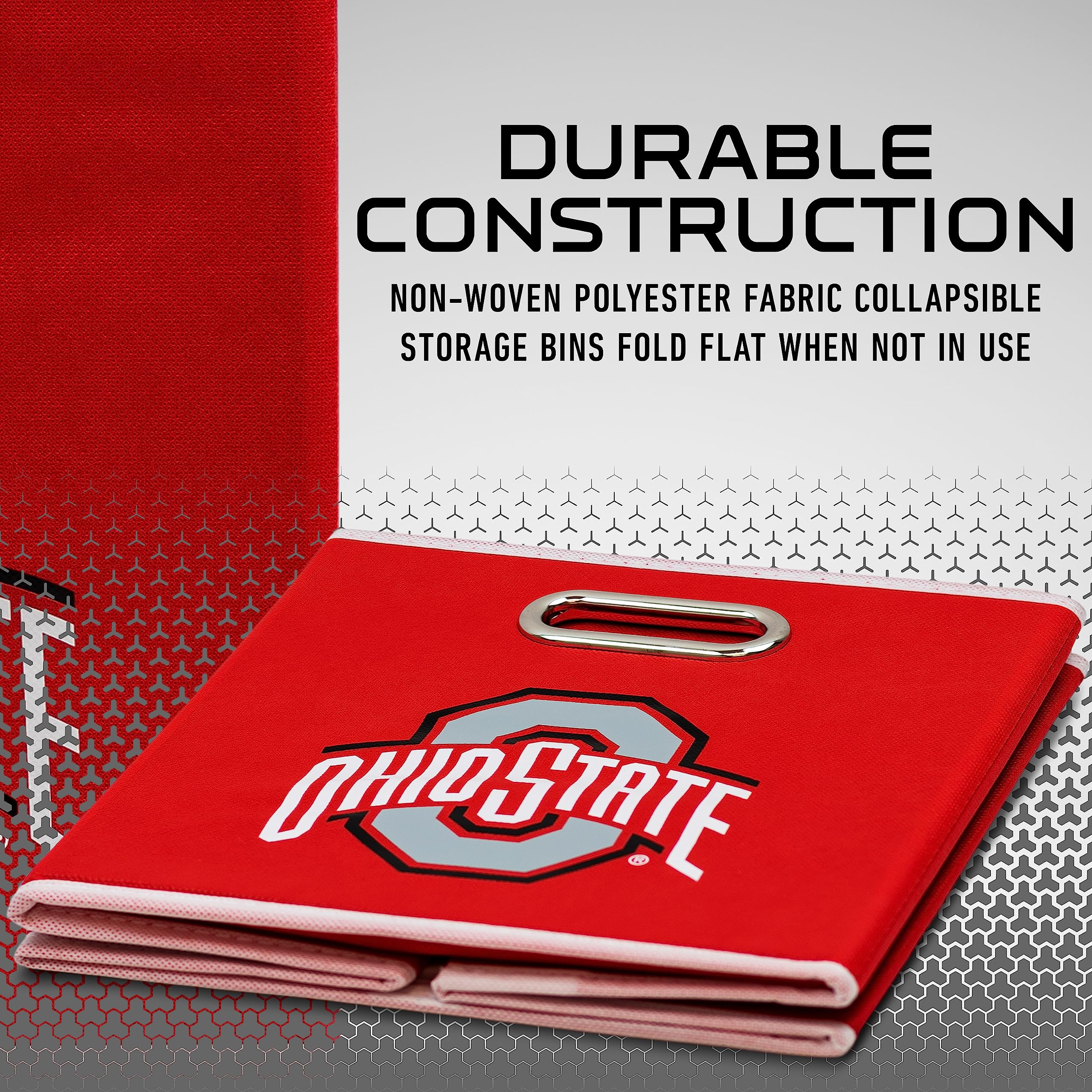 Franklin Sports Unisex Franklin Sports Ncaa Ohio State Buckeyes Storage Bin, Team Specific, One Size Us