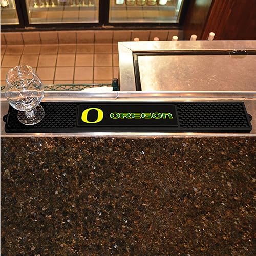 Fanmats 14029 Oregon Ducks Drink Bar Mat - 3.25In. X 24In. - Durable Dish Drying Mat, Easy Clean, Counter Mat