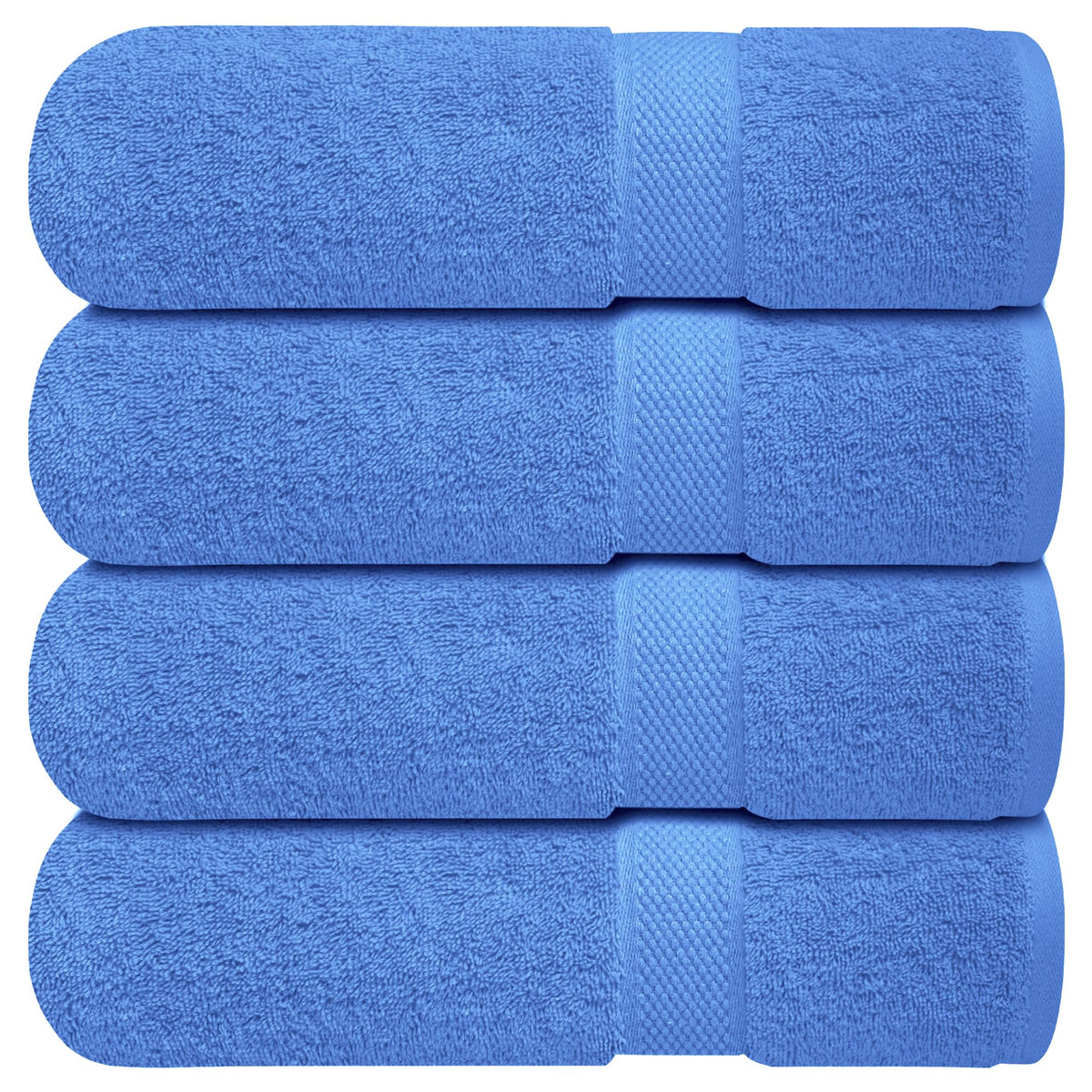 Infinitee Xclusives Premium Bath Towels For Bathroom Set Of 4 (27X54 Inches), 100% Soft Ring-Spun Cotton Bathroom Towels (Eloque