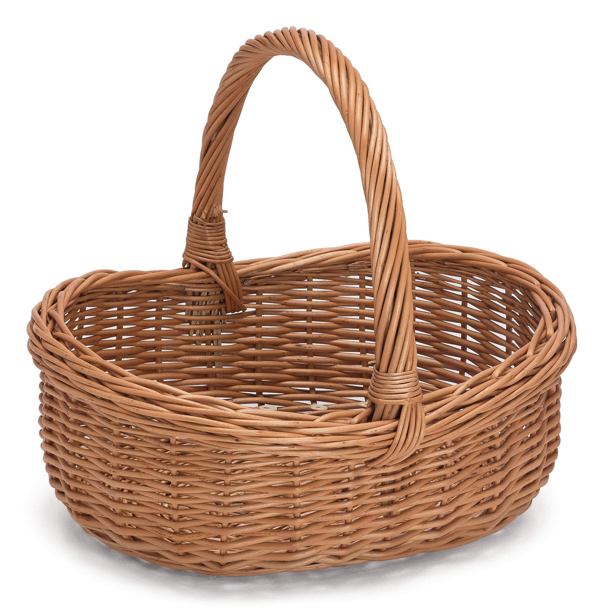 Prestige Wicker Willow Basket With Handle, Natural, 43X36X35 Cm