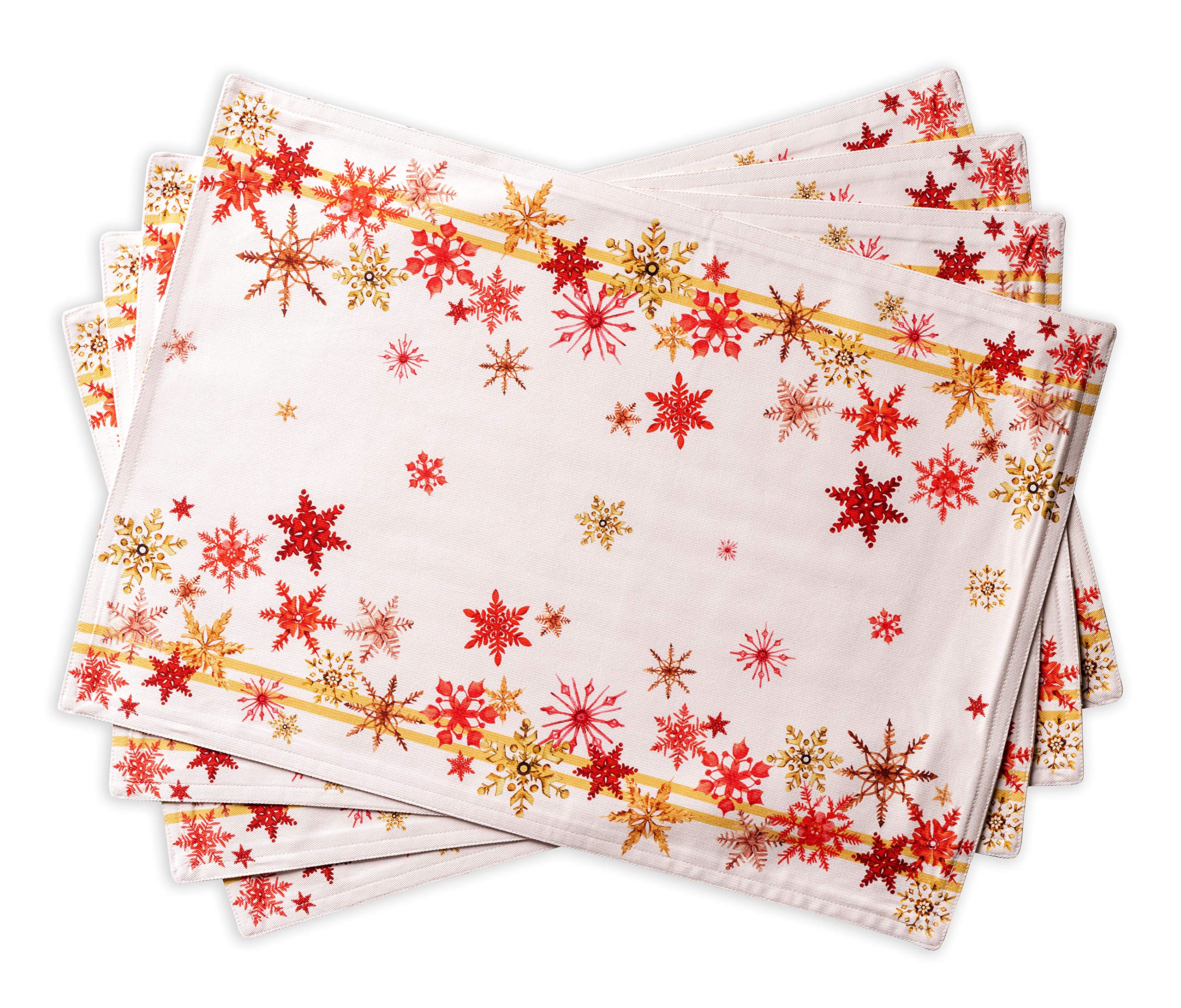 Maison D' Hermine Placemat 100% Cotton Decorative Placemats Washable Cloth Placemats, Home, Wedding, Restaurant & Camping, Cryst