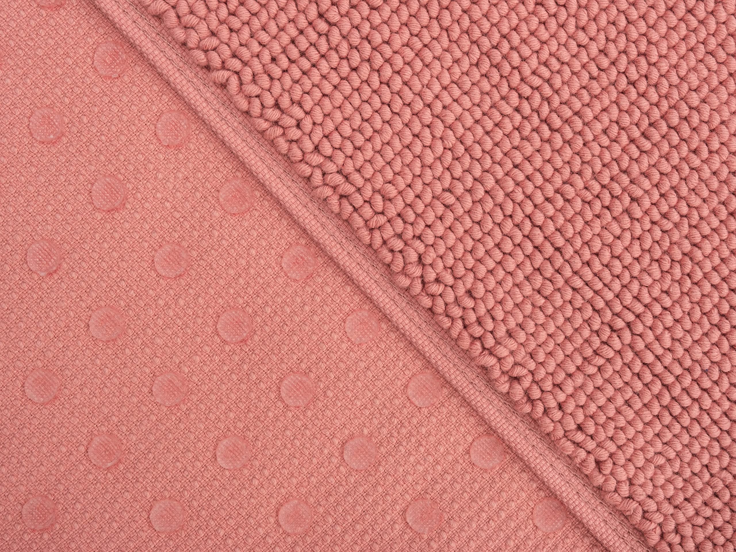 Cotton Paradise Bath Rug for Bathroom  20x34 inch 100% Cotton Non Slip Bath Mat Rug  Soft Absorbent Machine Washable  Coral Bath Rug