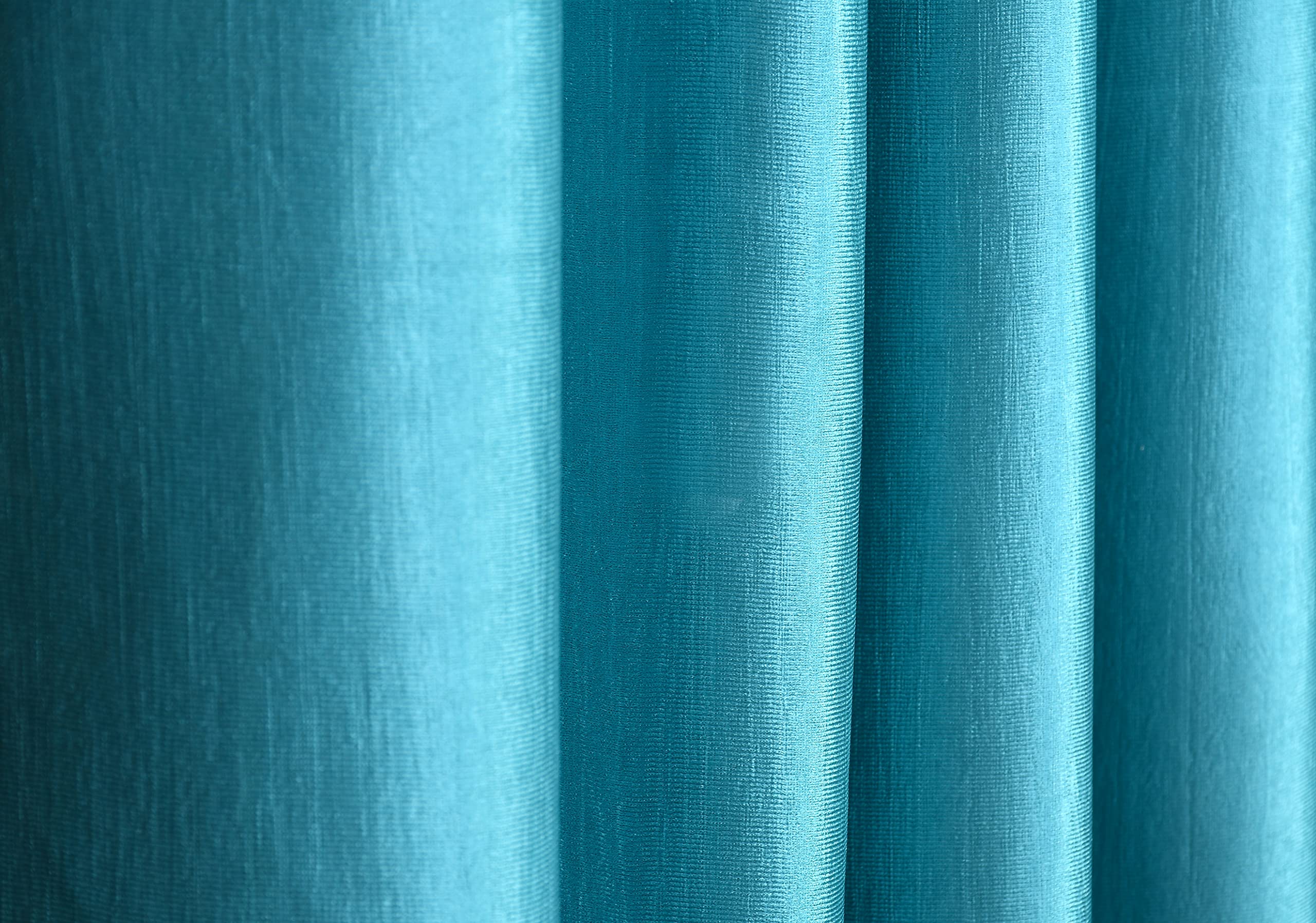 Galaxy Home Decor Solid Plain Curtains for Long Door 10 Feet, Pack of 3, Aqua