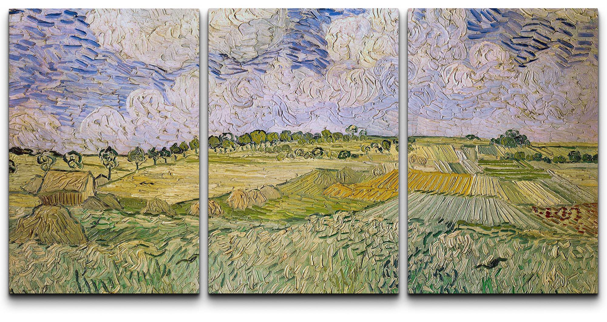 Wall26 Canvas Print Wall Art Set Plain Of Auvers Vincent Van Gogh Classical Illustrations Fine Art Decorative Historic Vintage R
