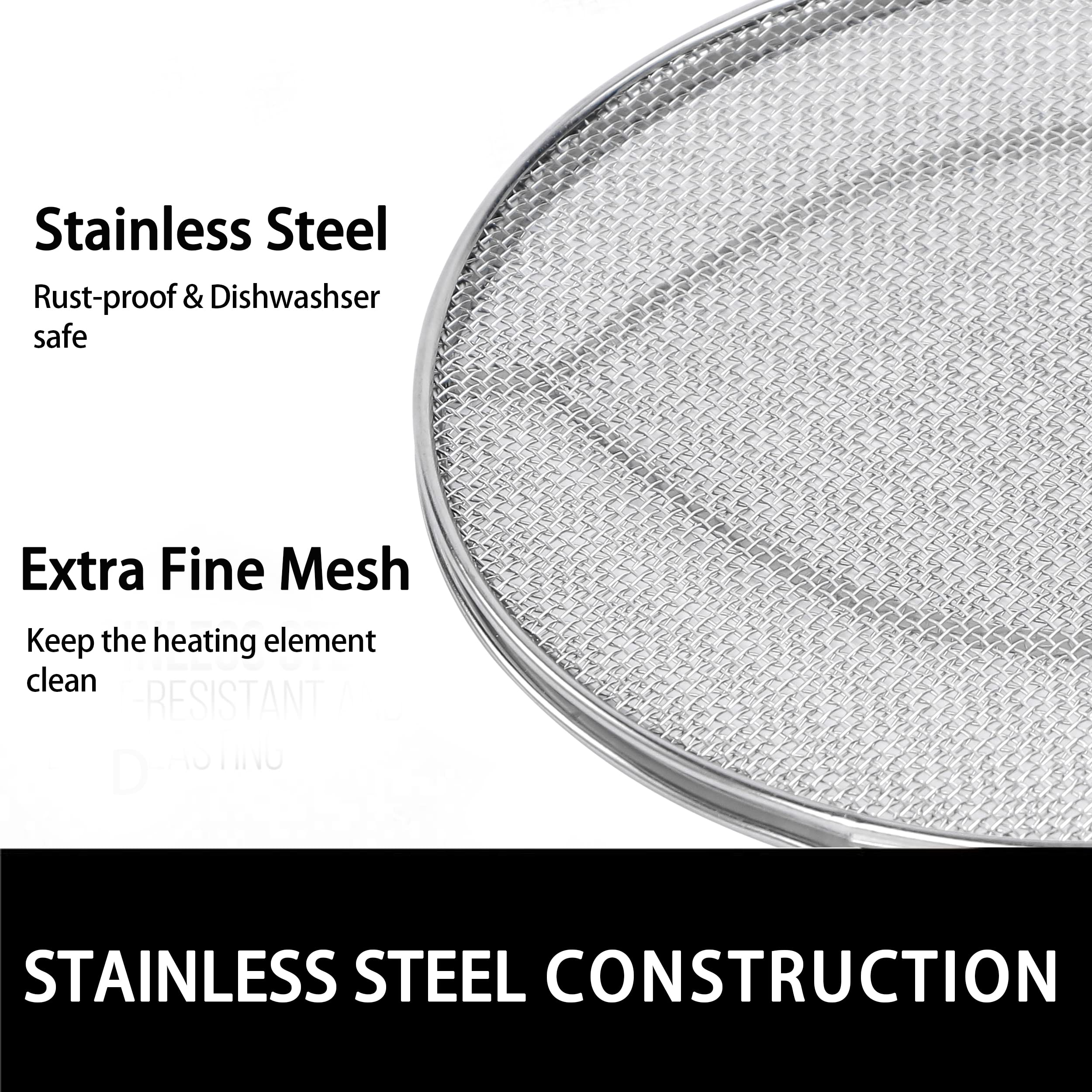Splatter Shield For Ninja Fg551 Foodi,Accessories For Ninja Foodi Smart Xl 6-In-1 Indoor Grill,Stainless Steel Splatter Screen