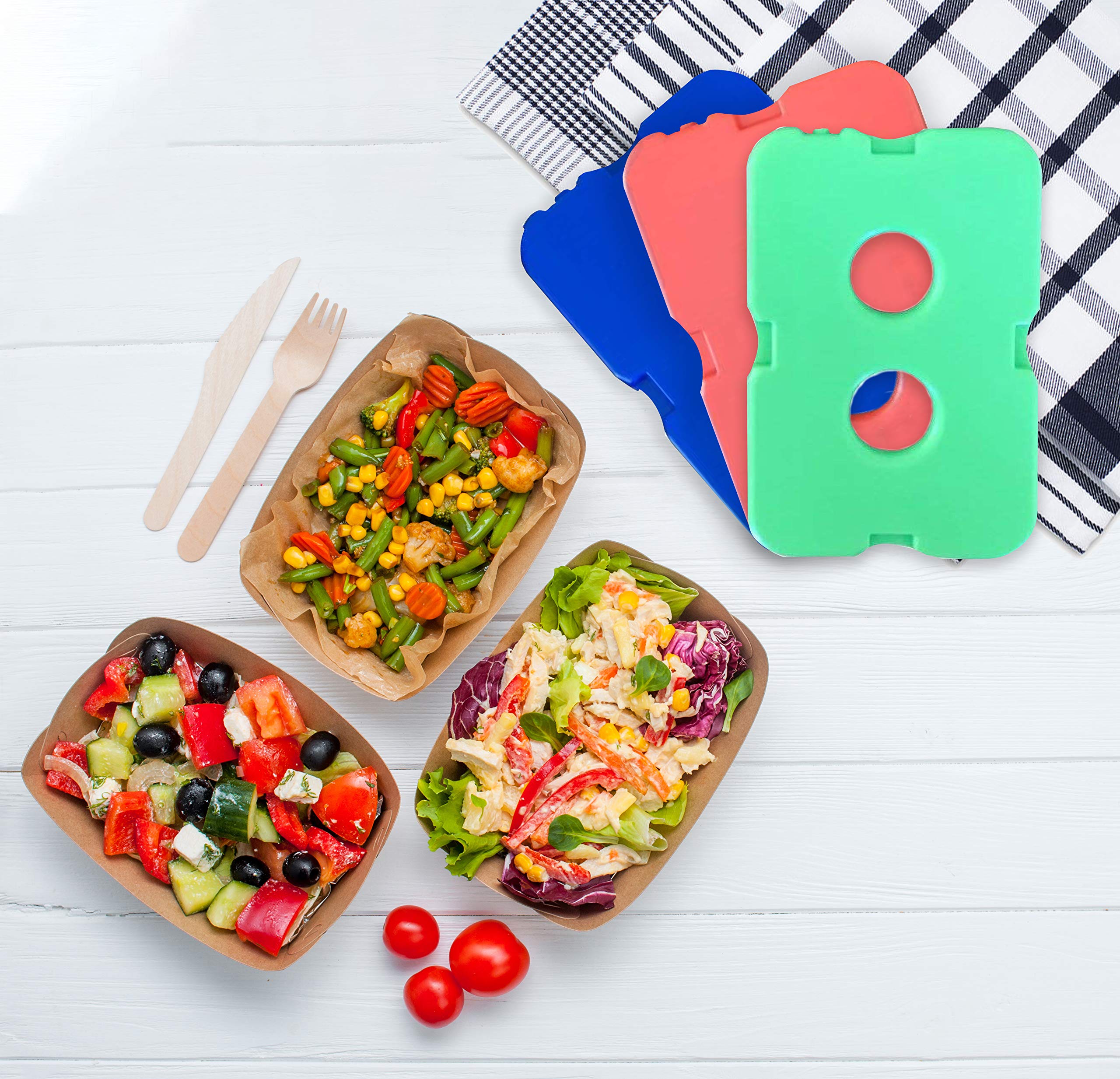 Ice Packs For Lunch Bags - Original Cool Pack | Slim & Long-Lasting Reusable Ice Pack For Lunch Box, Lunch Bag And Cooler | Free