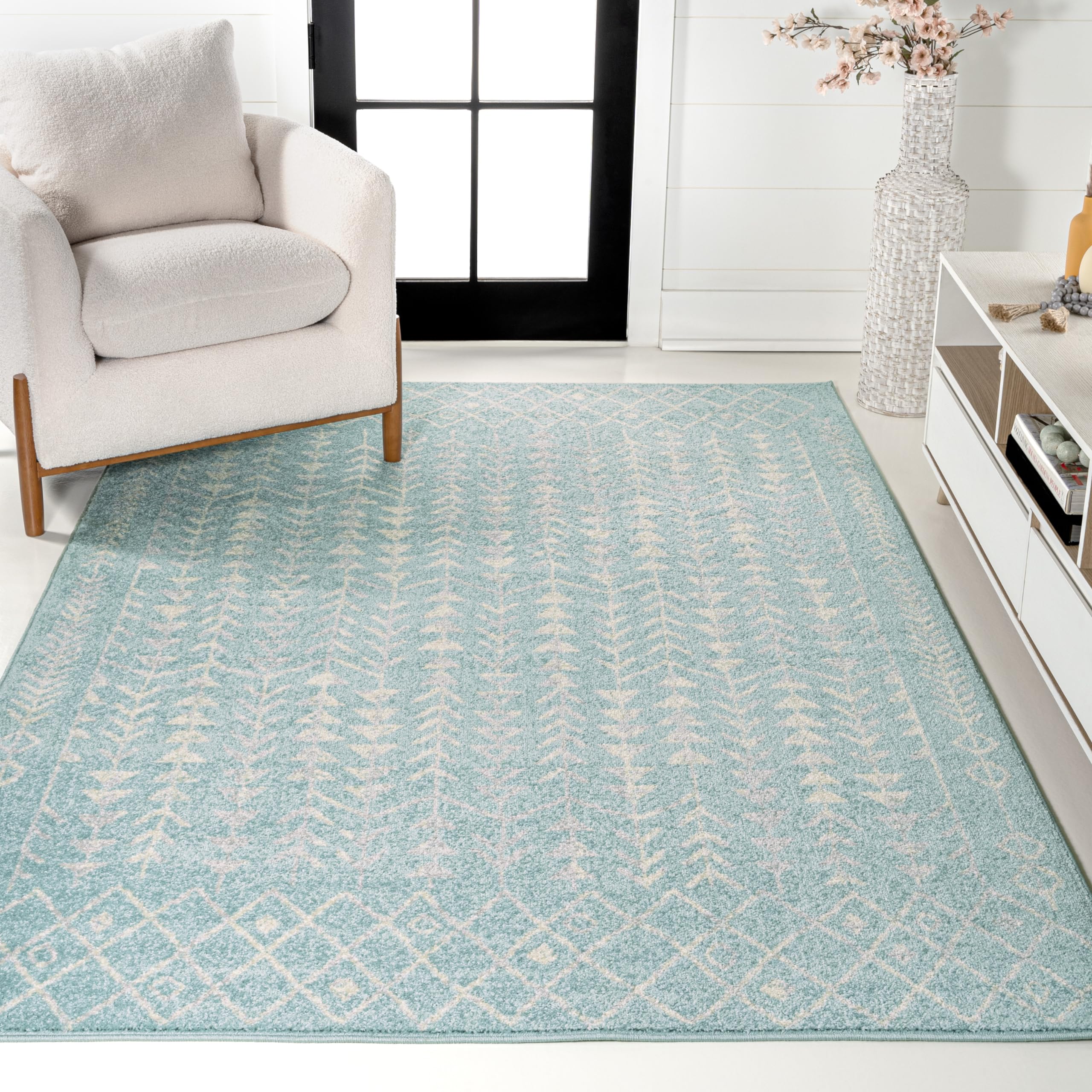 JONATHAN Y MOH210E-3 Ziri Moroccan Geometric Area Rug, Bohemian, Scandinavian, Minimalistic, Transitional, Rustic for Living Roo