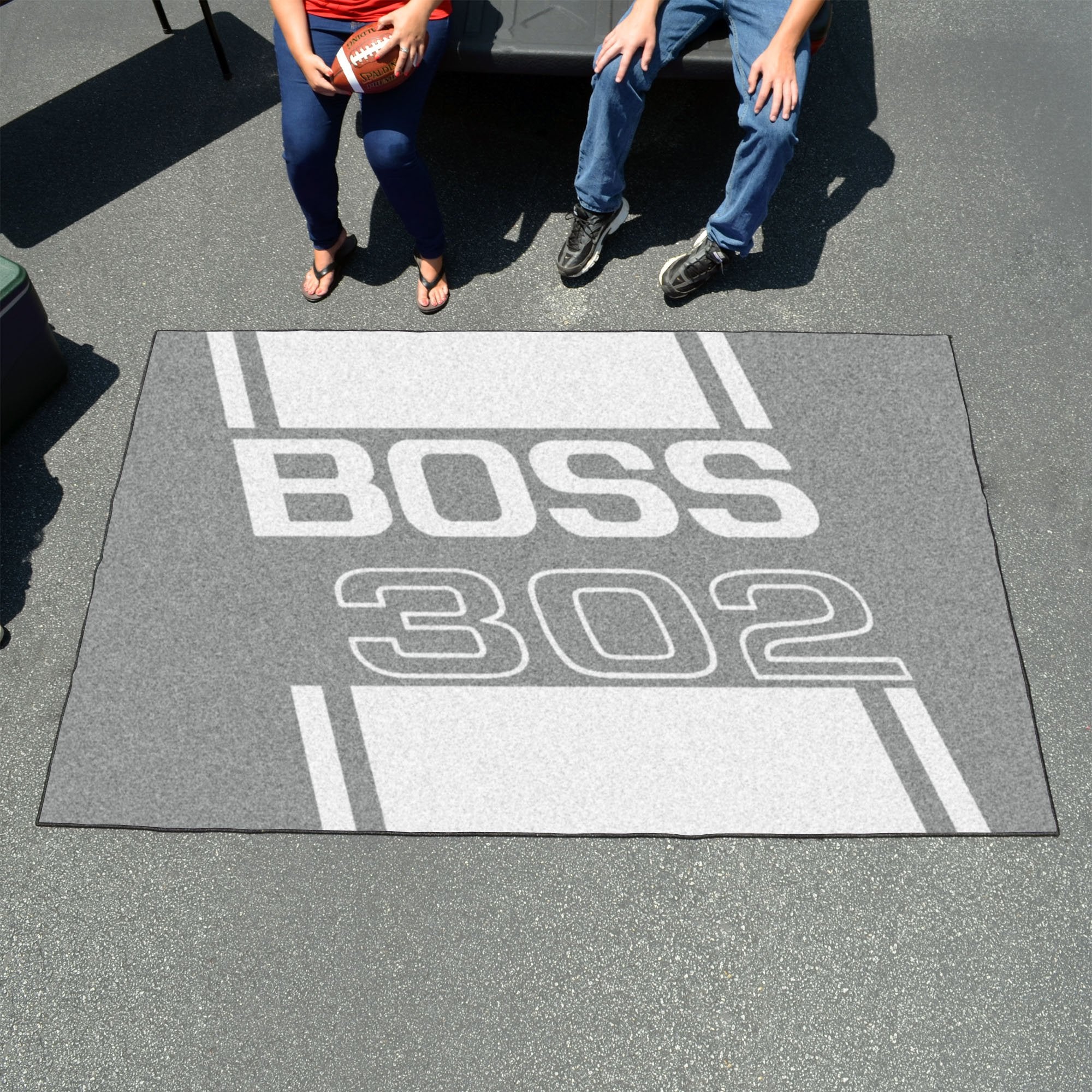 FANMATS 16278 Team Color 59.5x94.5 Boss 302 Ulti-Mat - Gray