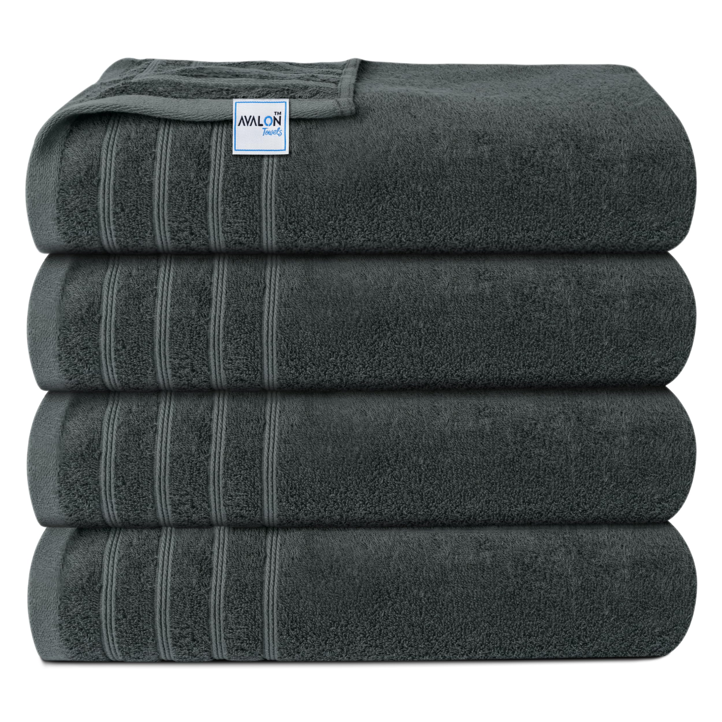 Avalon Towels Bath Towels Set Of 4, Size 30 X 60 Inches, Highly Soft And Absorbent, Quick Drying, Lightweight, Perfect For Daily