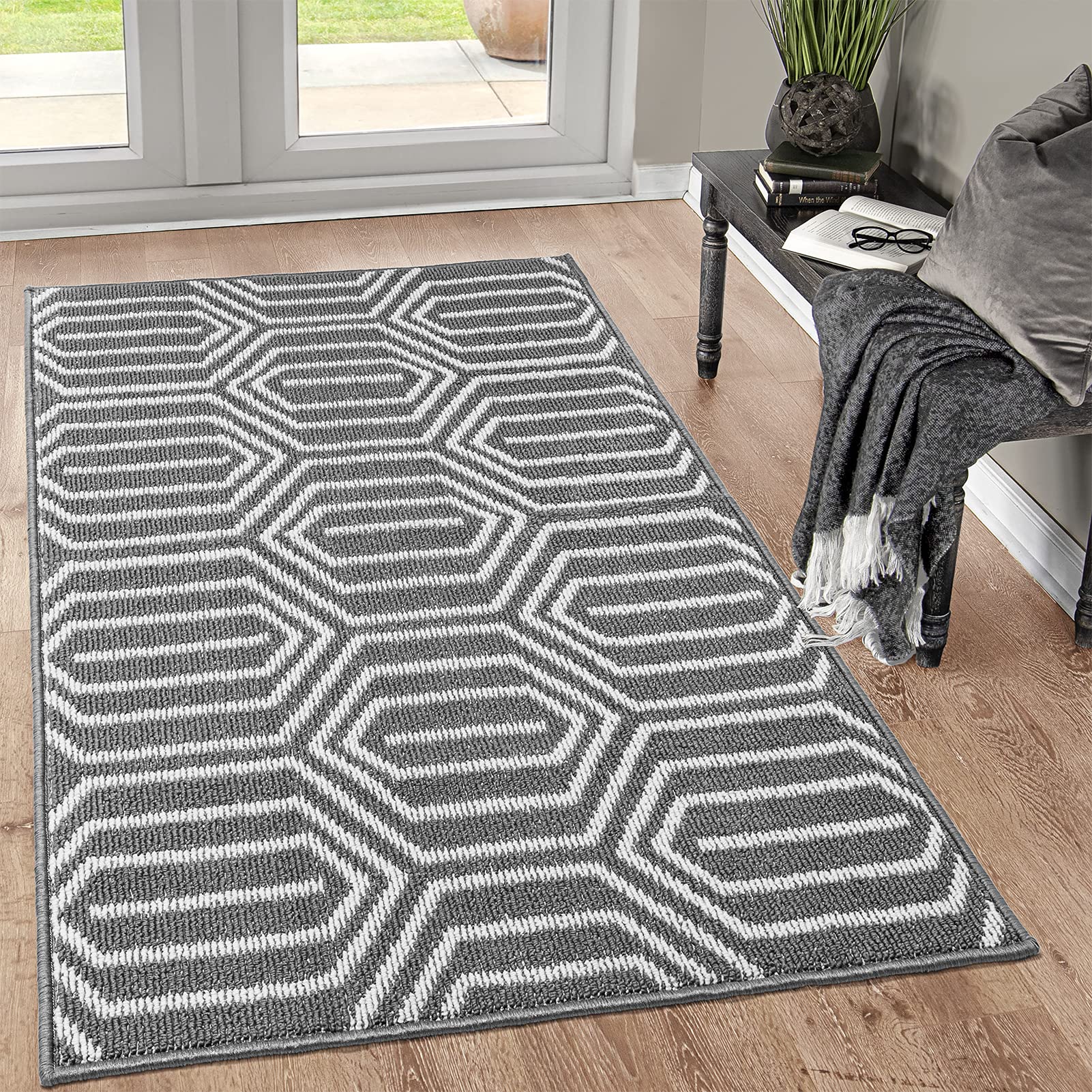 Indoor Doormat 36''X 59'', Absorbent Front Back Door Mat Floor Mats, Rubber Backing Non Slip Door Mats Inside Entrance Door Runn