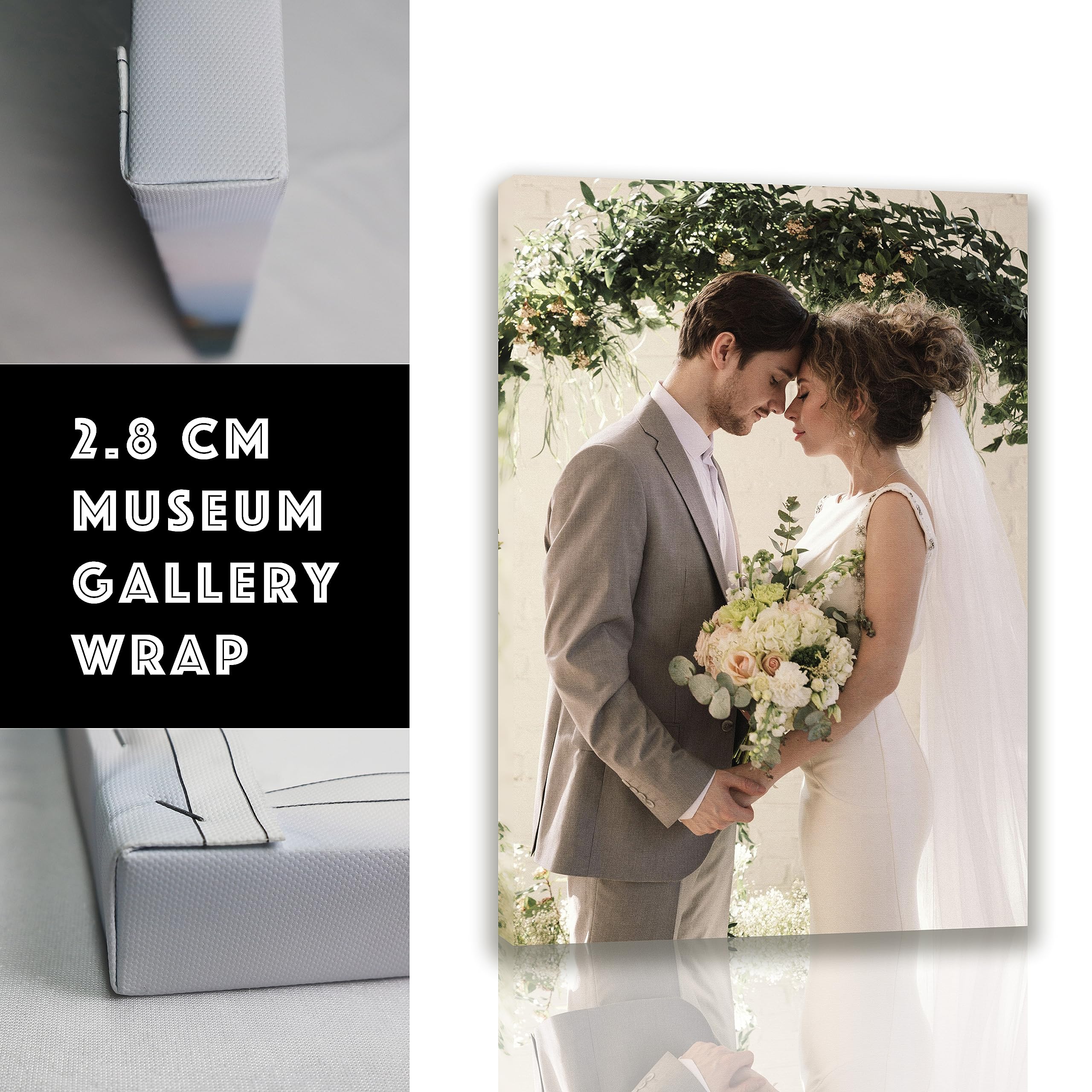 Personalized Custom Canvas Prints (Framed Canvas, 12'' X 18'') - Custom Canvas Print With Your Photo - Perfect For Home Decor, G