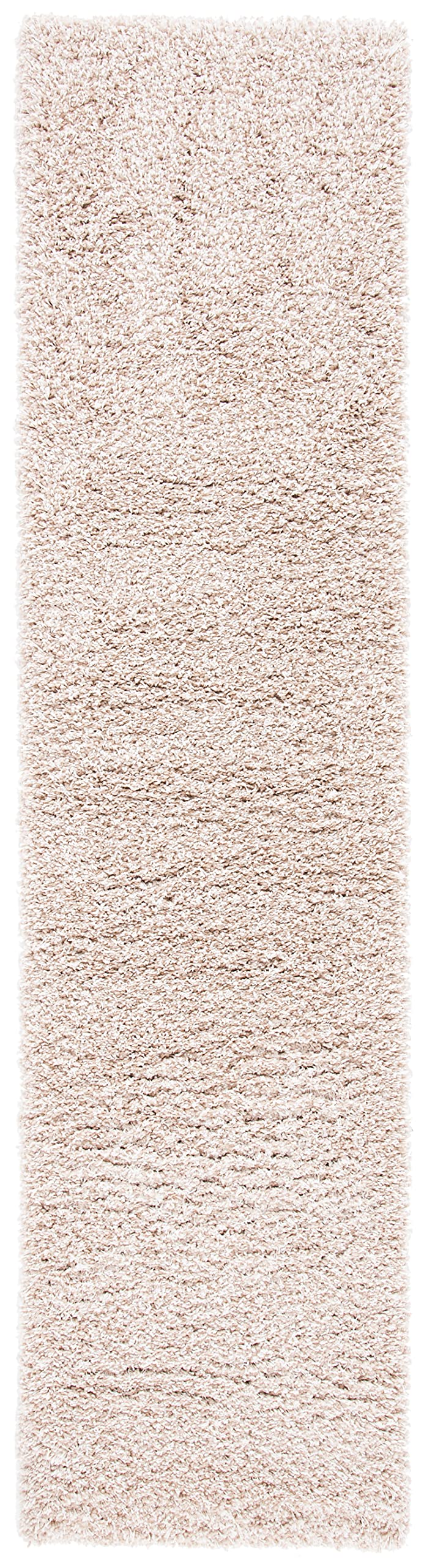Safavieh California Premium Shag Collection 23 X 11 Beige Sg151 Non-Shedding Living Room Bedroom Dining Room Entryway Plush 2-In