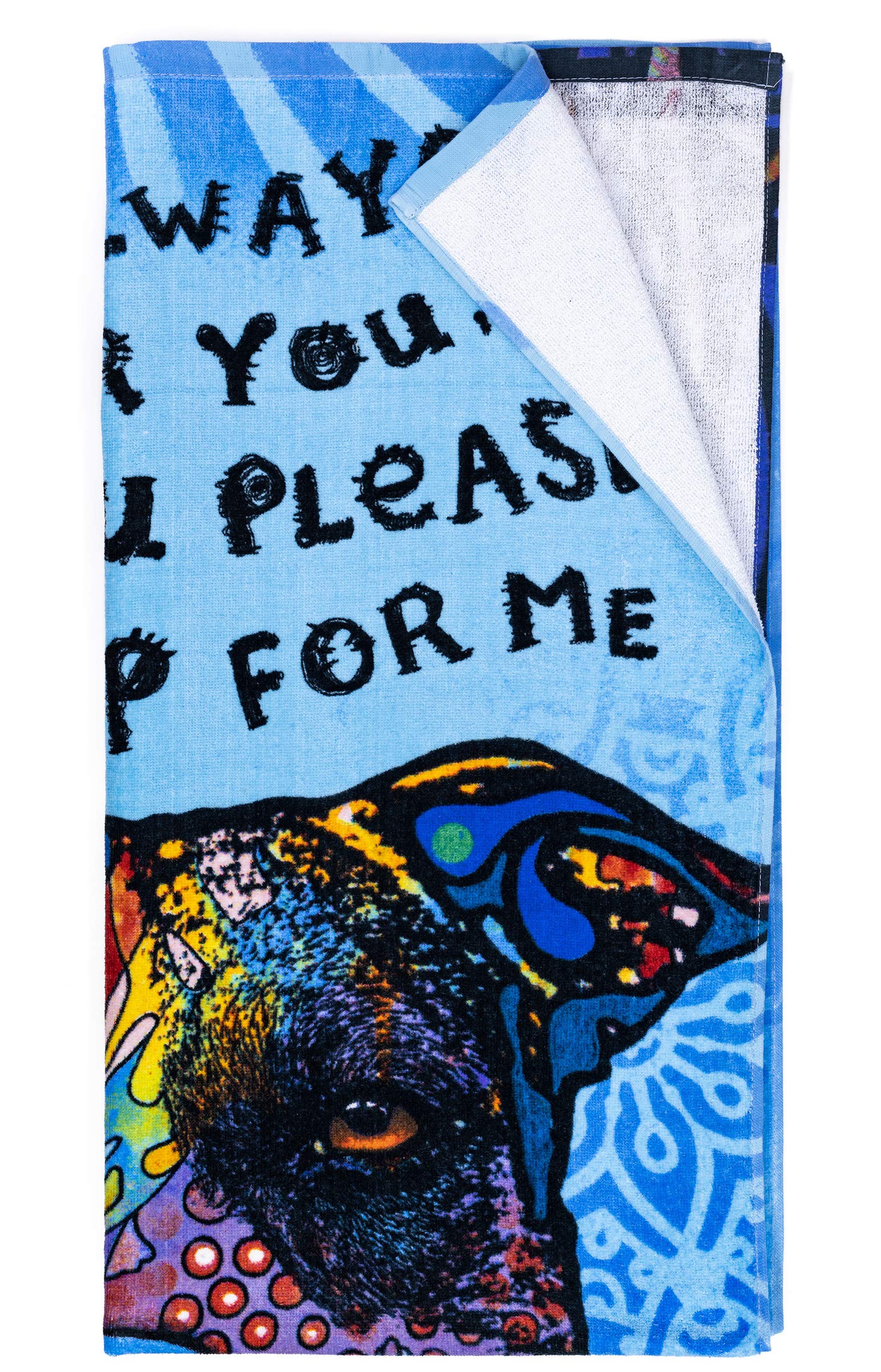 Dawhud Direct Colorful Dog Beach Towel For Women, Girls, Kids, Men, Dog Bath Towel Print 30'' X 60'' Pool Towel Super Soft Plush