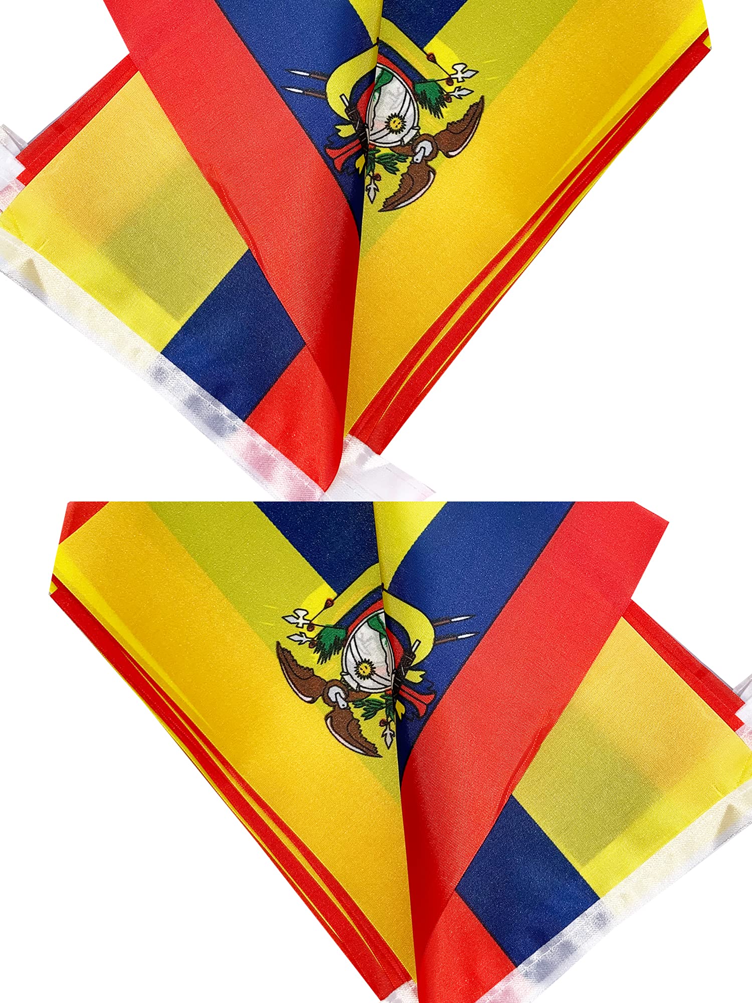 Zxvzyt Ecuador Ecuadorian Flag Banner String,Small Mini Ecuador Pennant Flags,For Grand Opening,Olympics,National Sports Events,