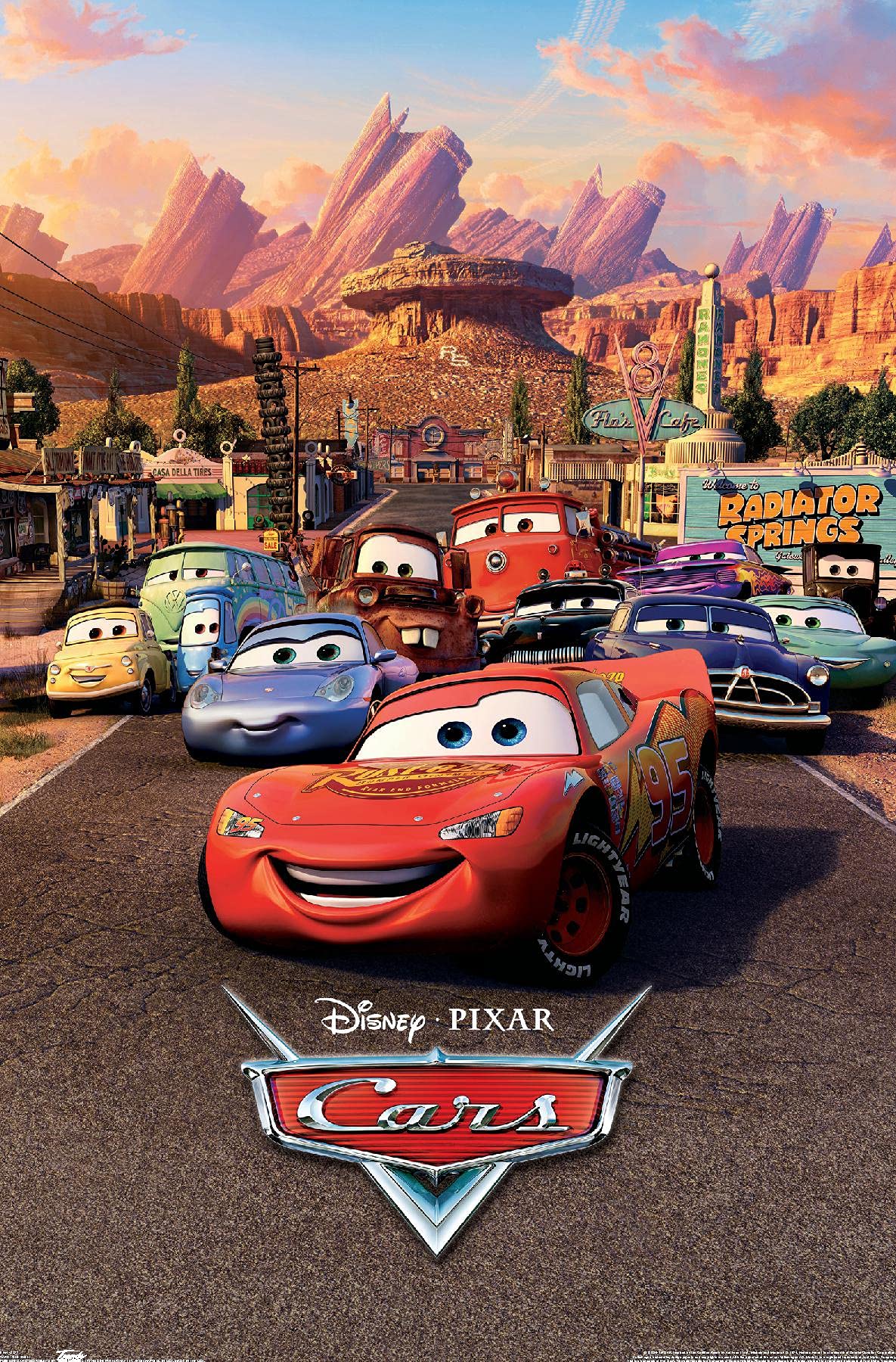 Trends International Disney Pixar Cars - One Sheet Wall Poster, 22.375'' X 34'', Premium Unframed Version