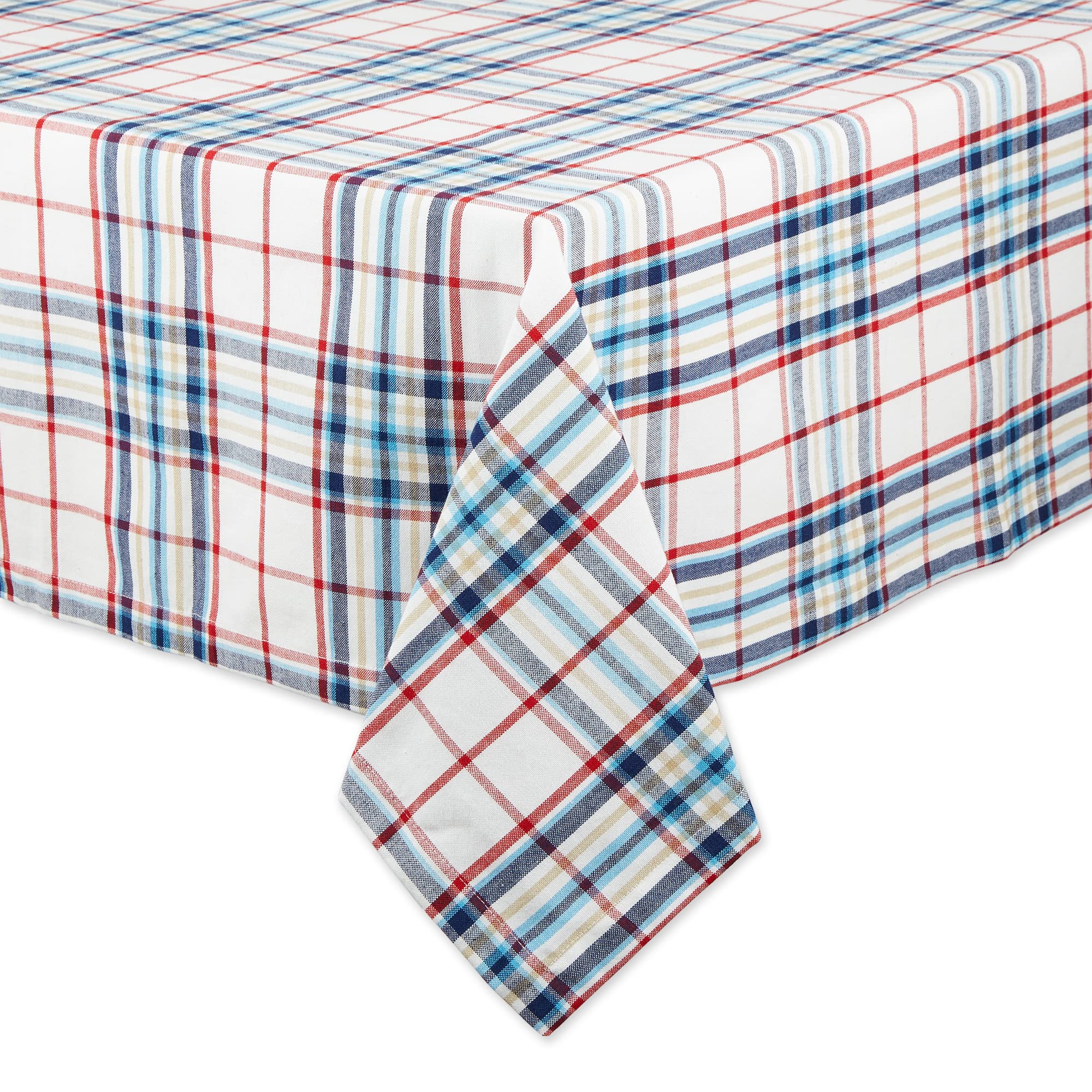 LIGHTHOUSE PLAID TABLECLOTH 60x84
