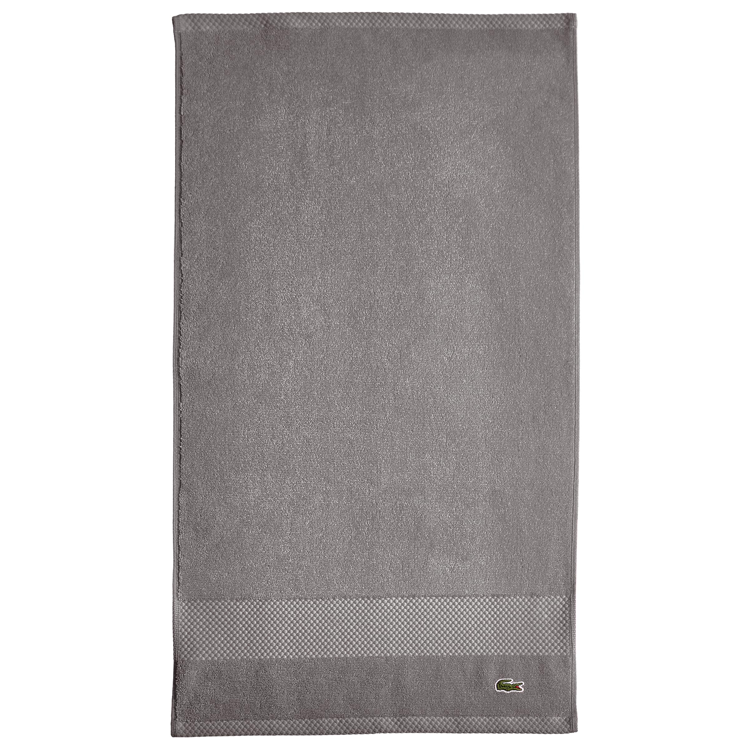Lacoste Heritage Supima Cotton Hand Towel, Meteorite, 16'' X 30''