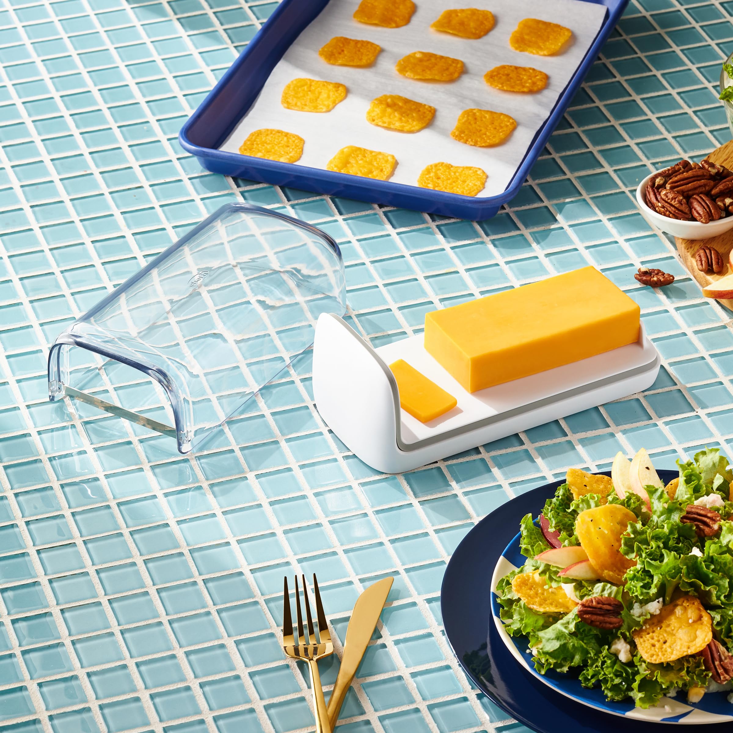 Chef n 2-in-1 Cheese Slicer Storage Container, Gift For The Cheese Lover