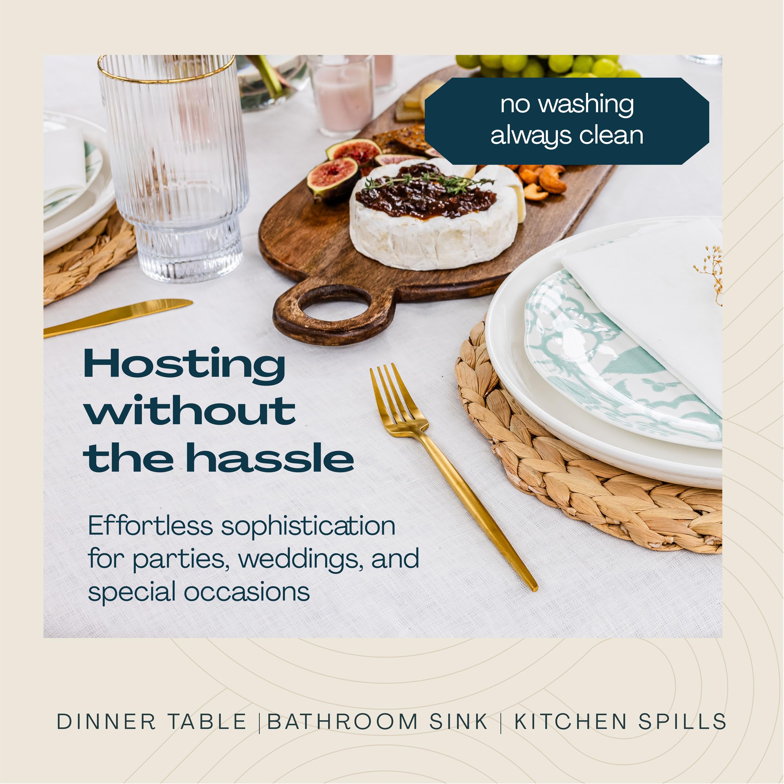 Disposable Guest Towel Paper Napkin - Disposable Cloth-Like Guest Towels - Soft and Absorbent Tissue Paper for Kitchen  Bathroom  Party  Wedding  Or Event (Pack of 1000)