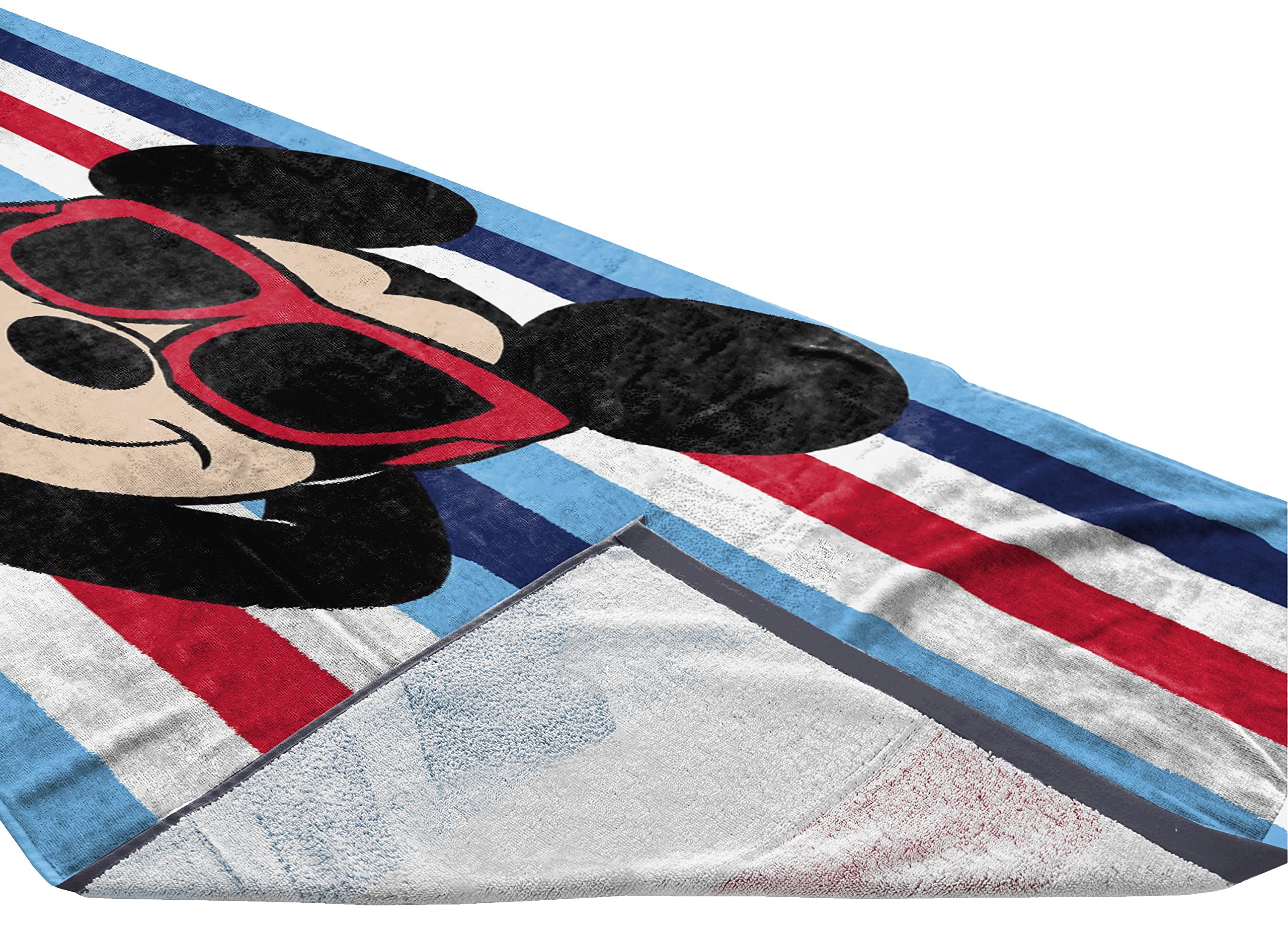 Jay Franco Disney Mickey Mouse Summer Starts Here Bath/Pool/Beach Towel - Super Soft & Absorbent Fade Resistant Cotton Towel  Measures 28 x 58 inches