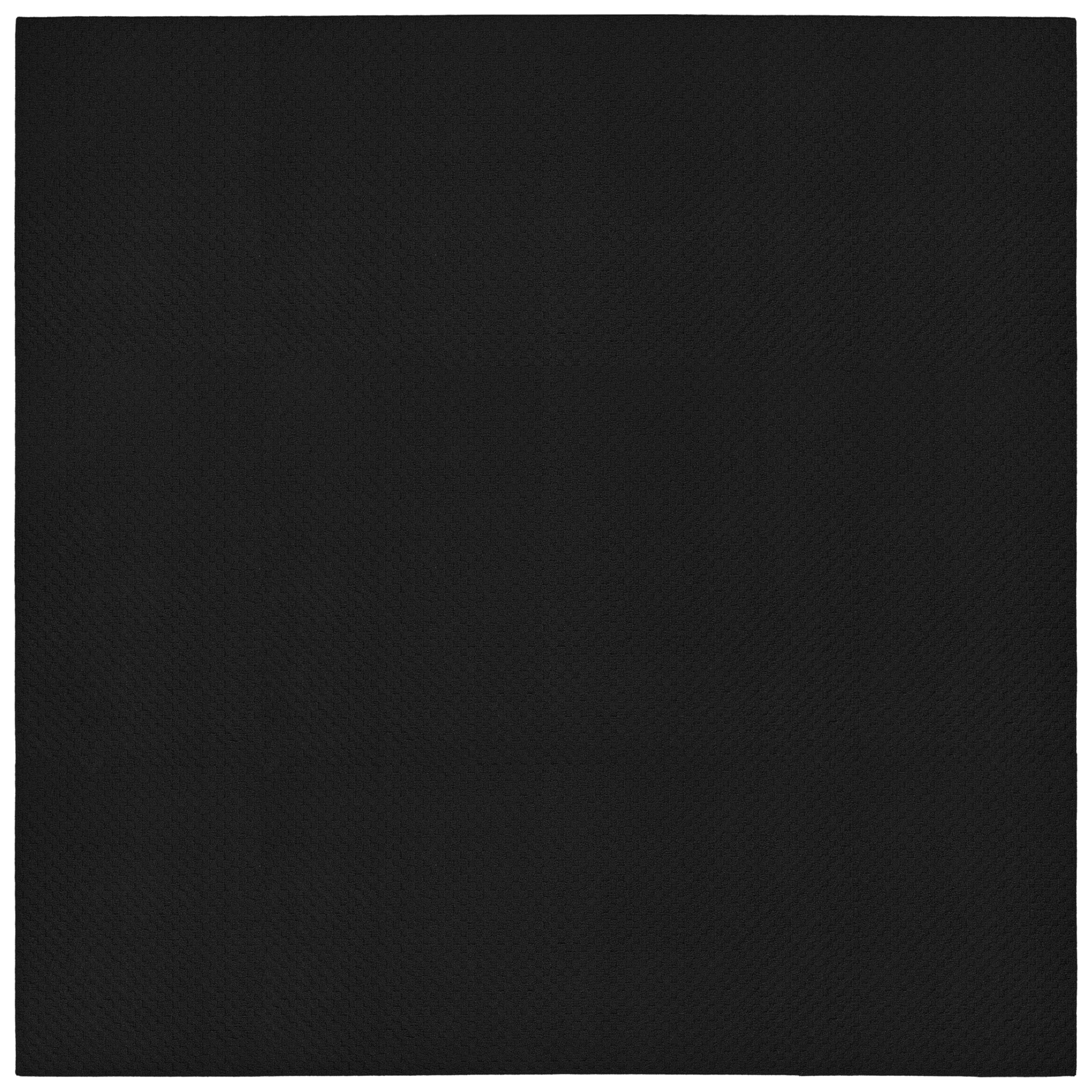 Garland Rug Town Square Black 12 x 12 Square Stain Resistant Indoor Area Rug