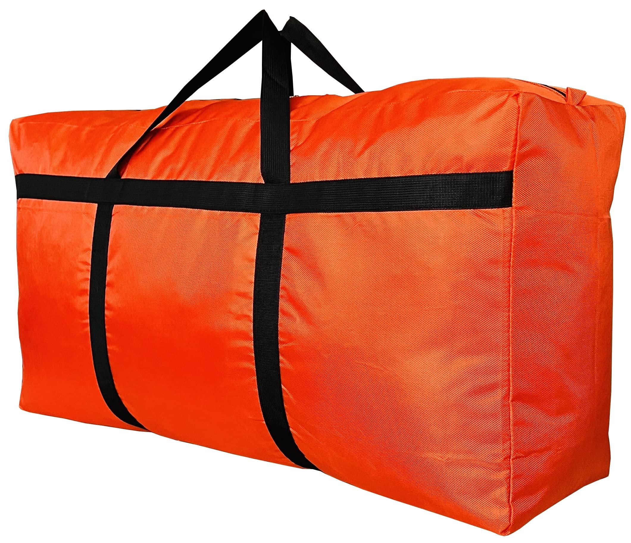 Yikithom Extra Large Storage Duffle Bag For Travel, Orange Oversized Giant Big Traveling Duffle Bag