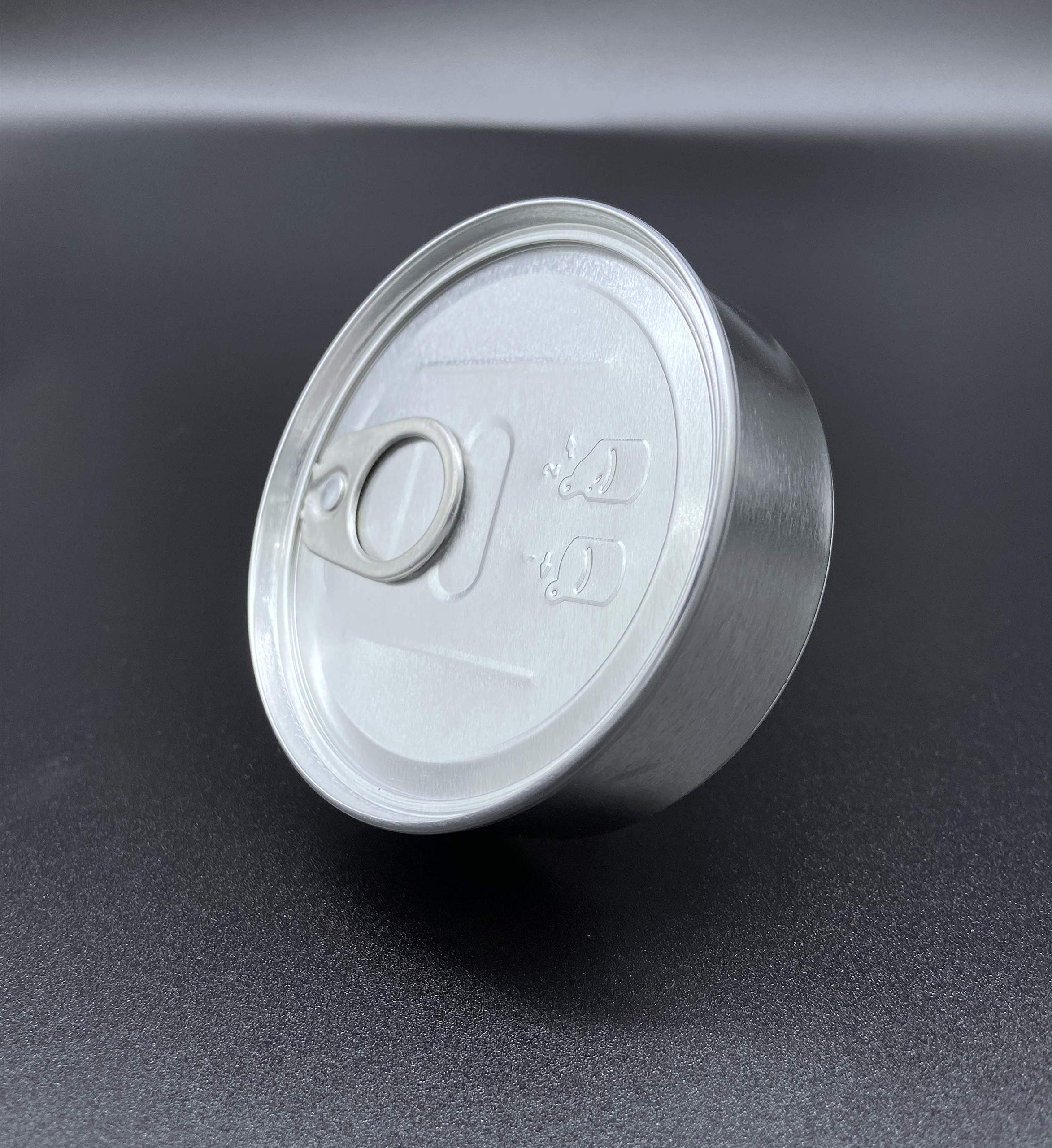 Yeepon 20Sets Cali Self-Seal Tin Can With Lid - Tuna Can Hoop Ring - No Tools Needed + 32Pieces Can Labels?100Ml/3.5] (20Sets) (