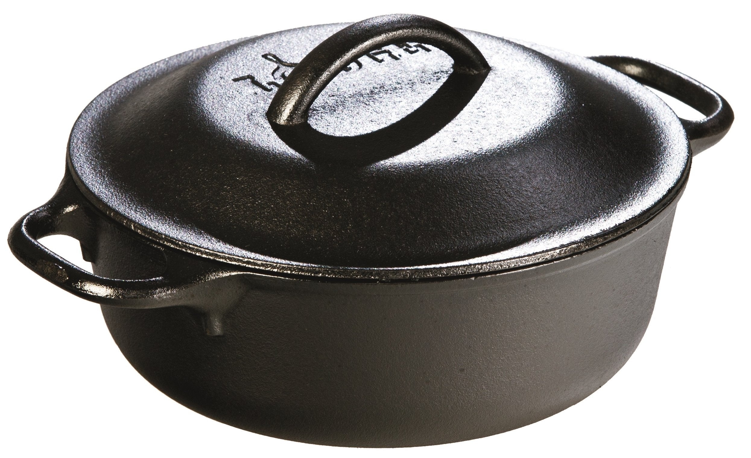 Lodge 2 Quart Pre-Seasoned Cast Iron Dutch Oven With Lid - Dual Handles - Use In The Oven, On The Stove, On The Grill Or Over Th