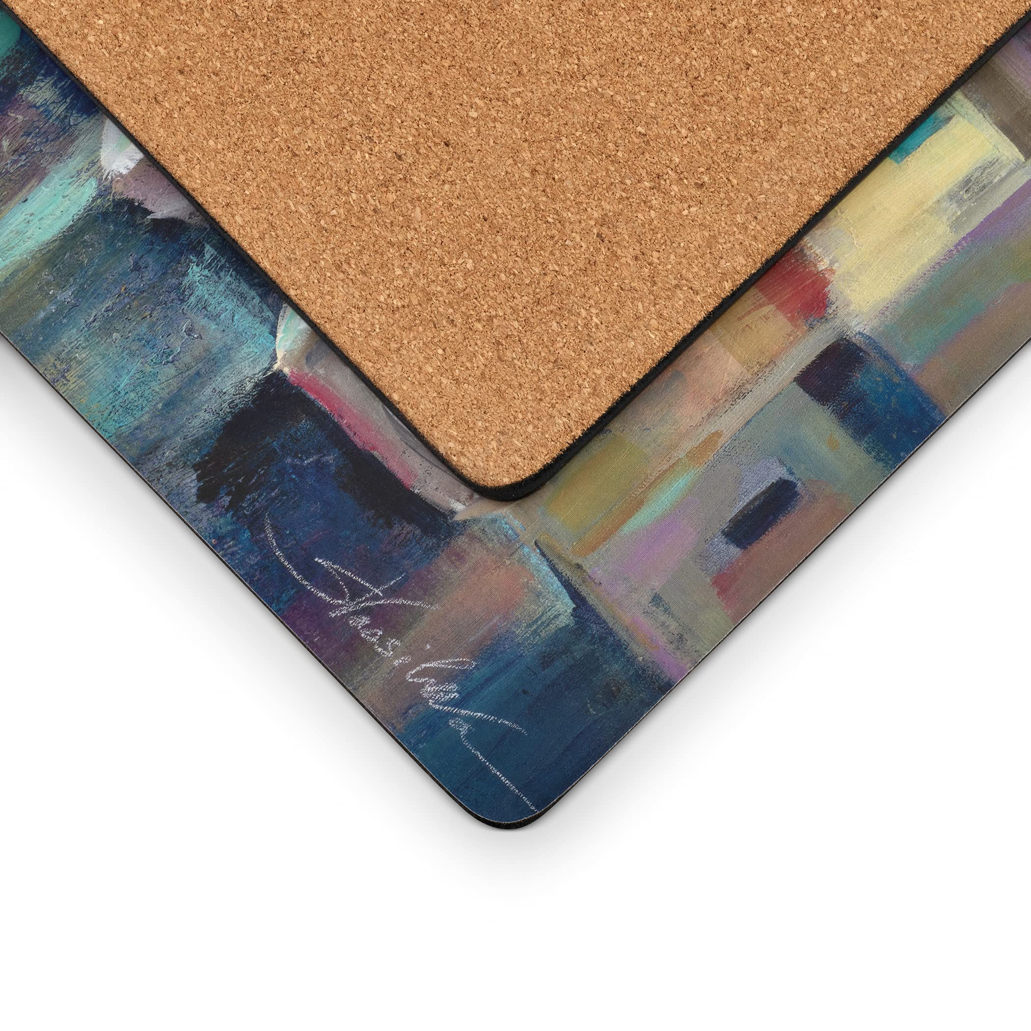 Pimpernel Evening Port Collection Placemats | Set Of 4 | Heat Resistant Mats | Cork-Backed Board | Hard Placemat Set For Dining