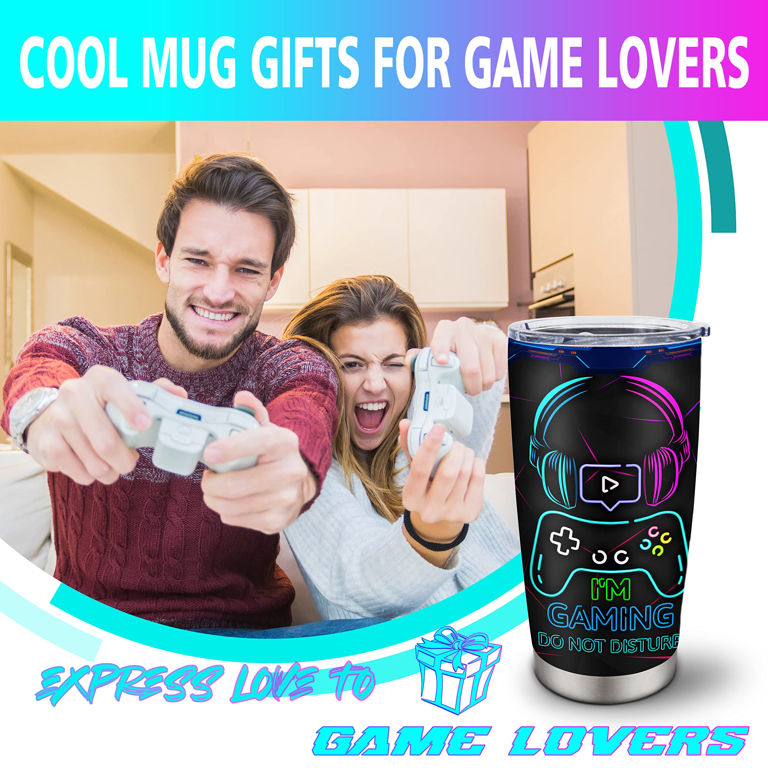 Gamer Gifts, Gifts For Gamers, Cool Gamer Gifts For Men Teenage Teen Boys Boyfriend, Gaming Mugs Stuff, Video Games Party Favors