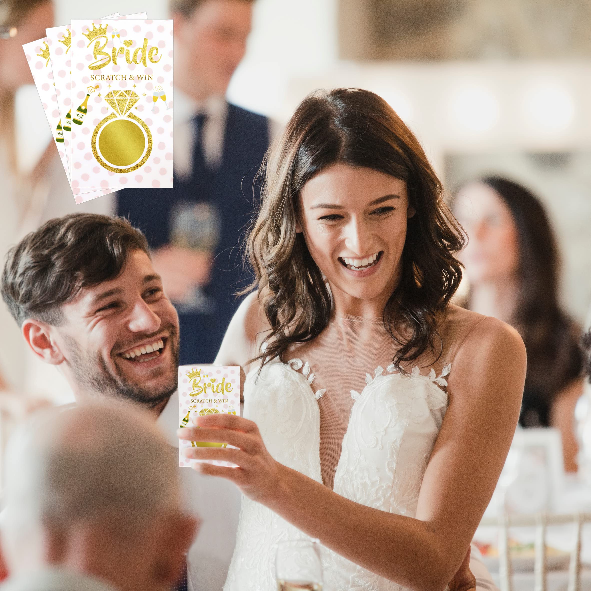 Inknote Scratch Off Stickers Cards Blank Gift Certificates For Diamond Bride Shower Games Party, Wedding Shower Ideas, Bachelore