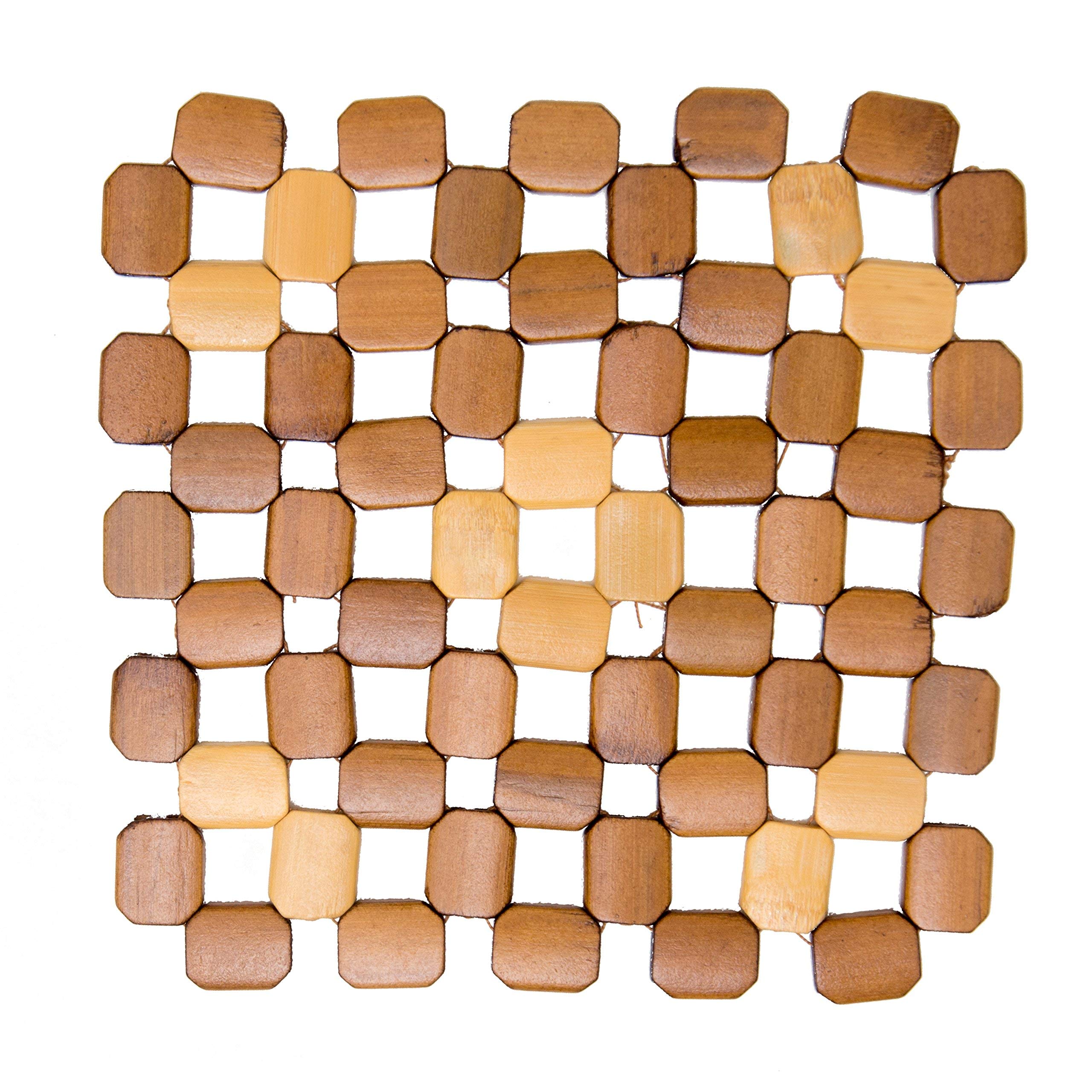 Bamboo Trivet Set For Hot Pots Pans | Table And Countertop Protection Modern Farmhouse Kitchen D  Cor | Must-Have Kitchen Items